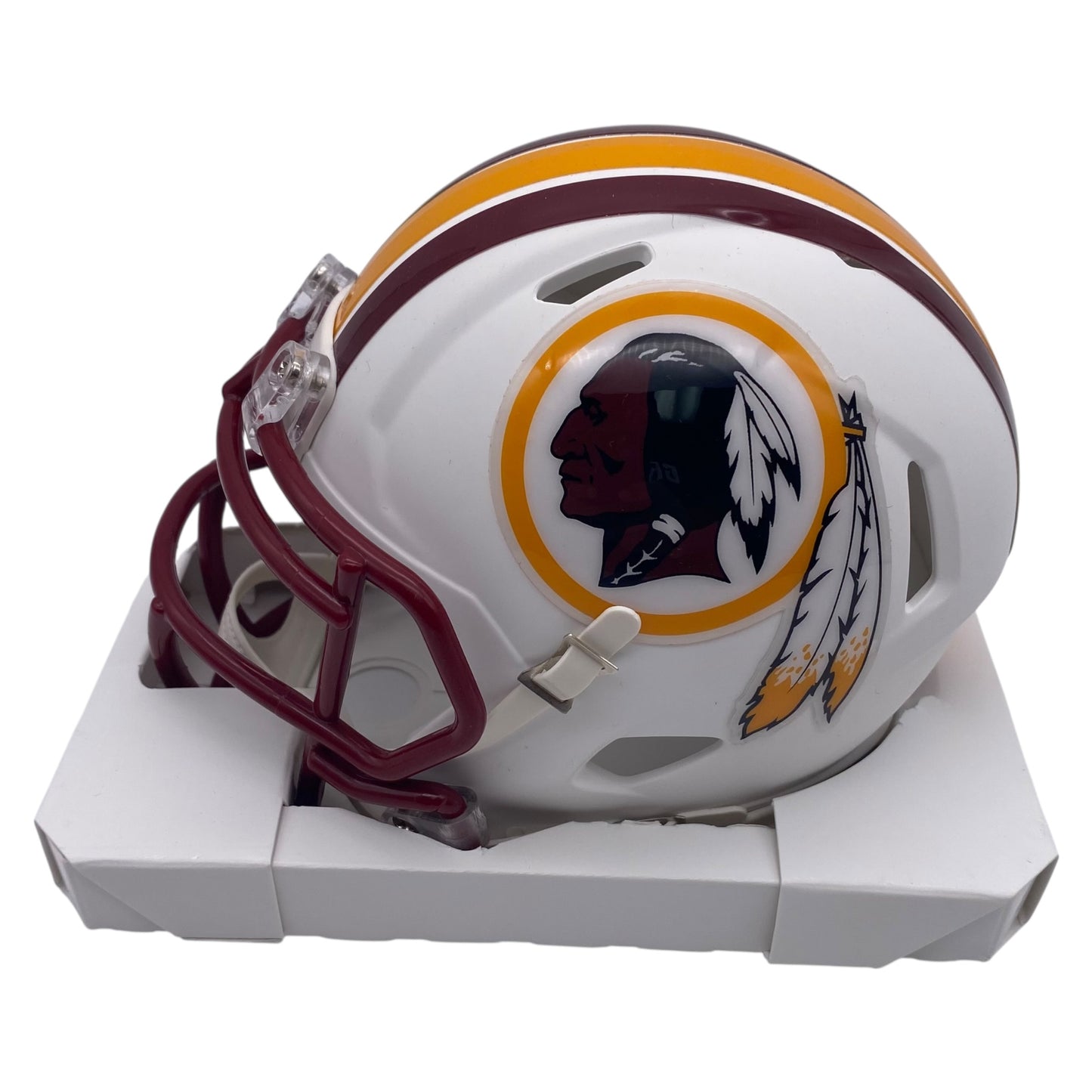 Terry McLaurin Signed Washington Redskins Commanders Flat White Alternate Mini Football Helmet