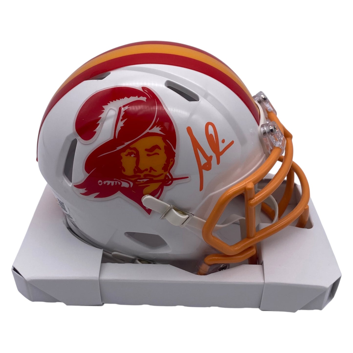 Simeon Rice Signed Tampa Bay Buccaneers Throwback 1976-1996 Speed Mini Helmet