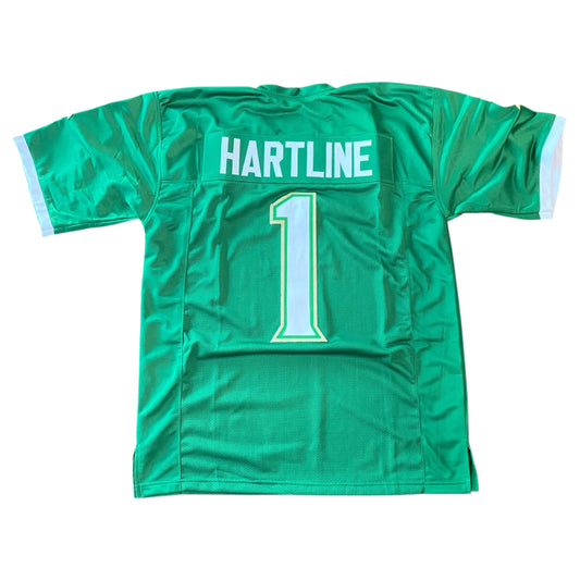 Brian Hartline Signed Green #1 Stitched Jersey - University of South Florida USF Bulls Head Coach
