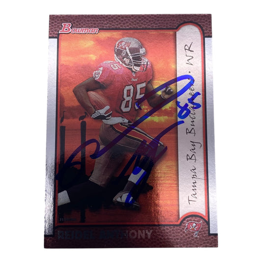 Reidel Anthony Signed Tampa Bay Buccaneers Trading Card