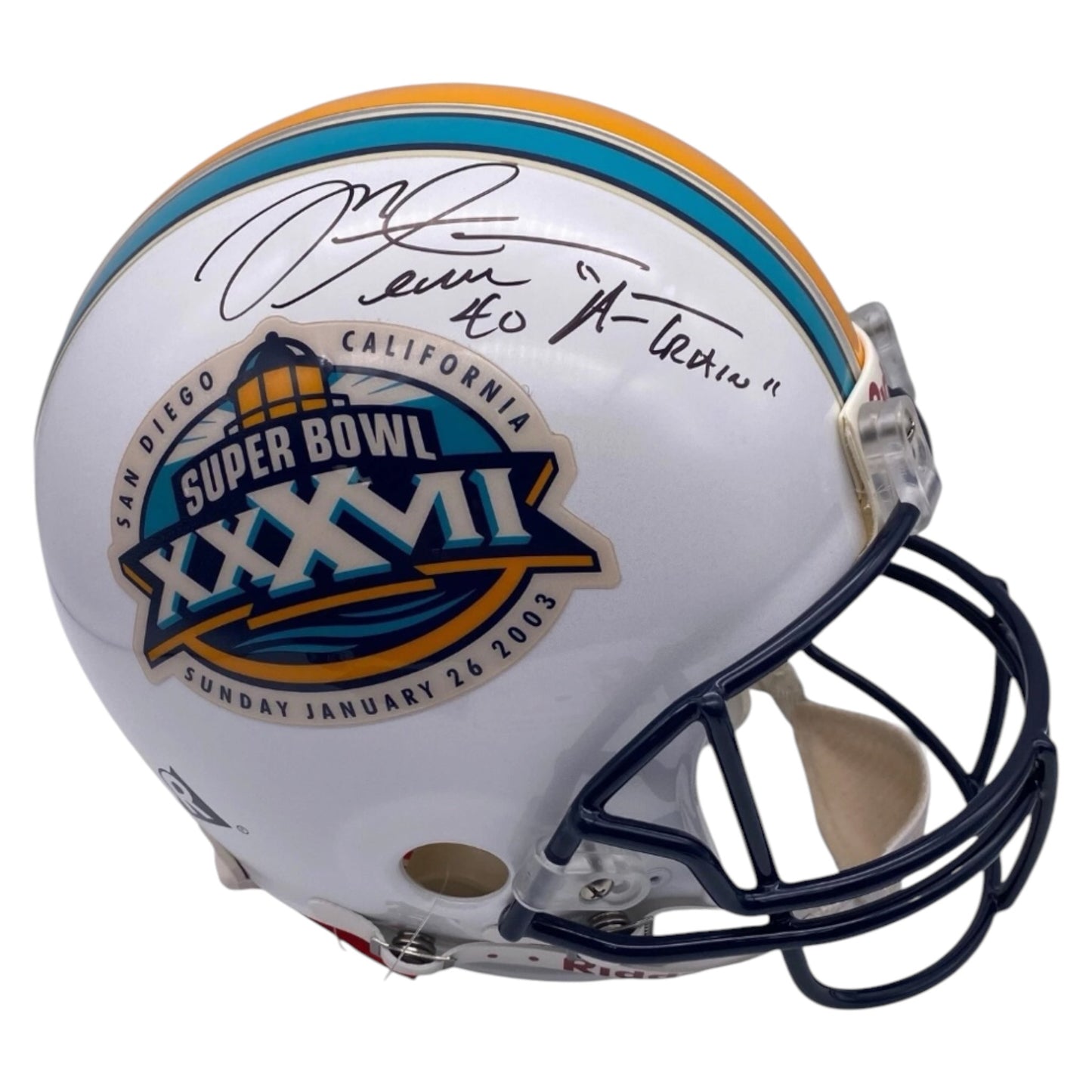 Mike Alstott Signed Super Bowl XXXVII Tampa Bay Buccaneers Full Size Authentic Helmet