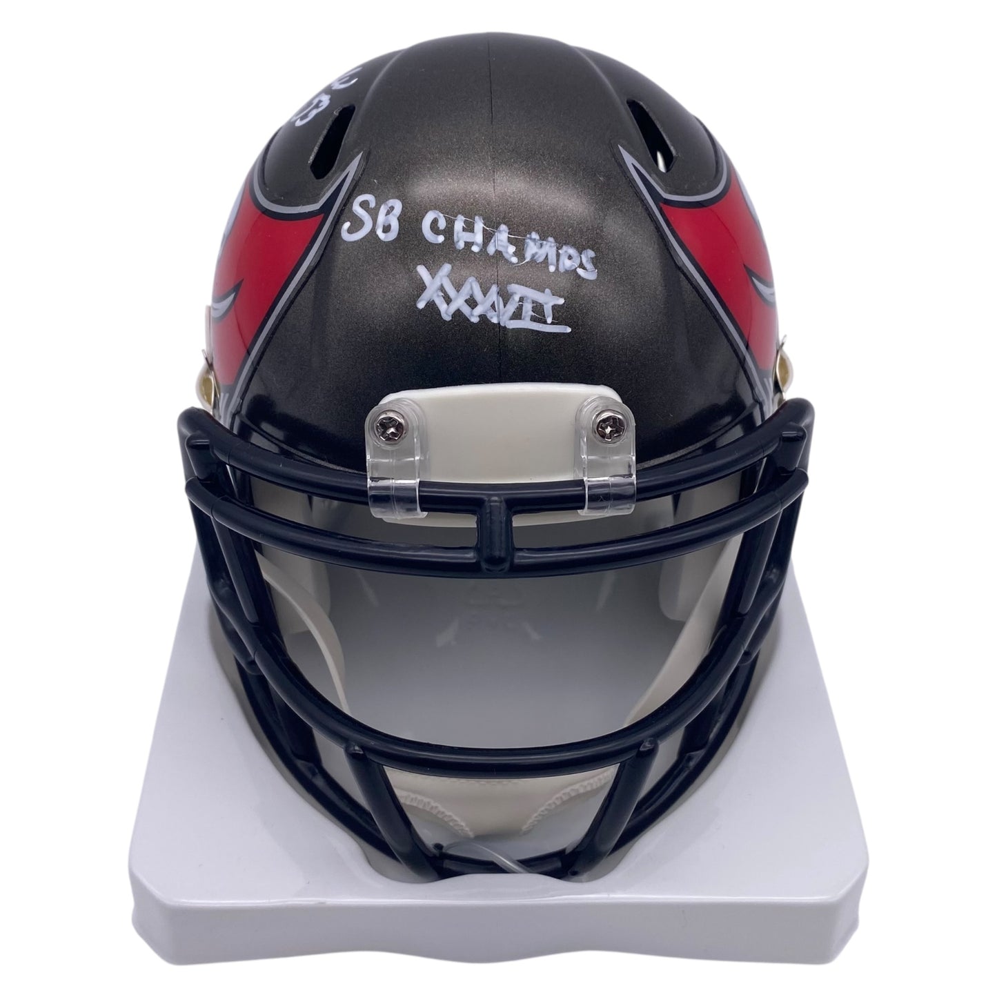 Shelton Quarles Signed Tampa Bay Buccaneers Mini Speed Football Helmet