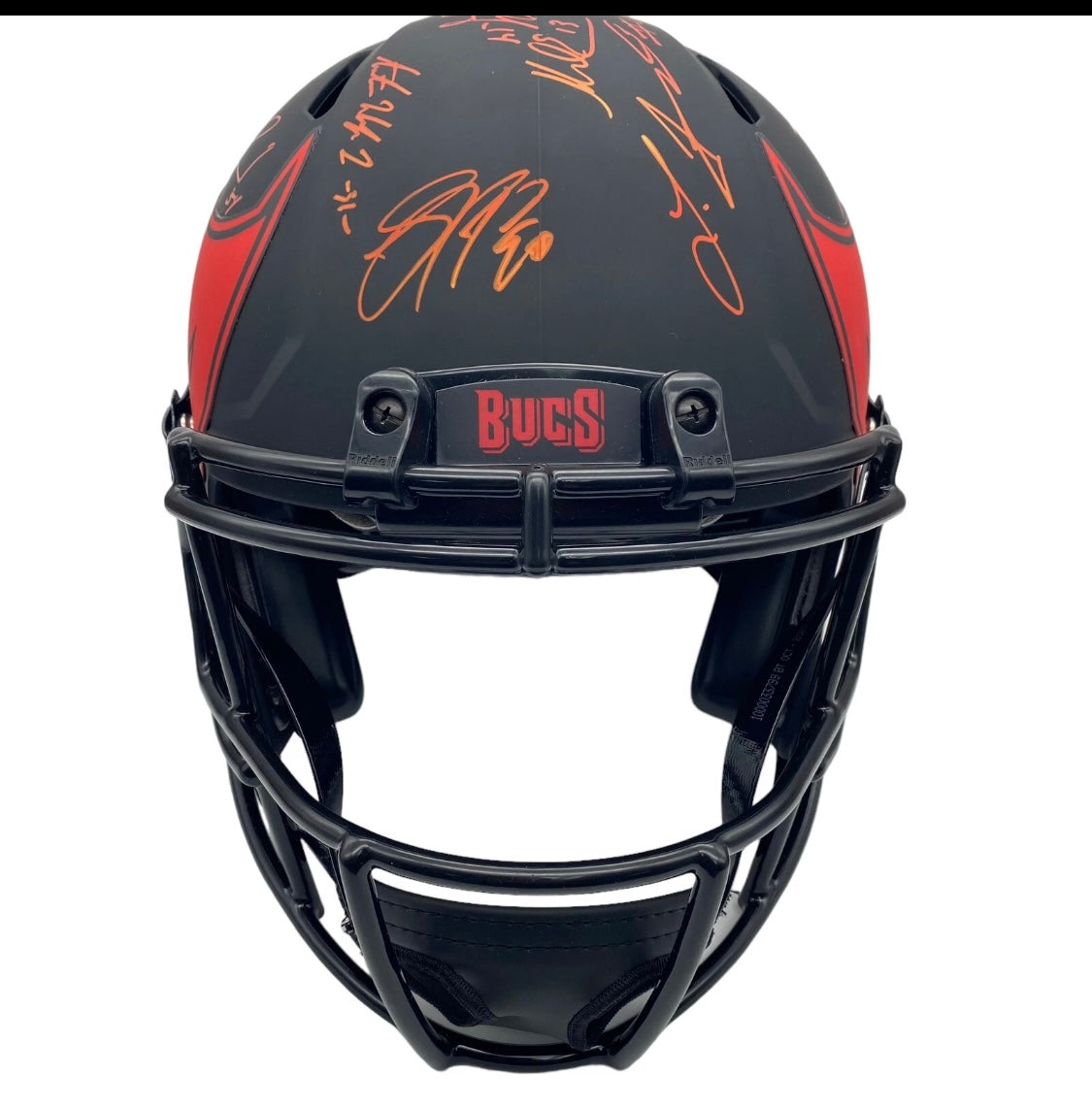 Super Bowl LV Team Signed Tampa Bay Buccaneers Eclipse Alternate Speed Full Size Authentic Helmet