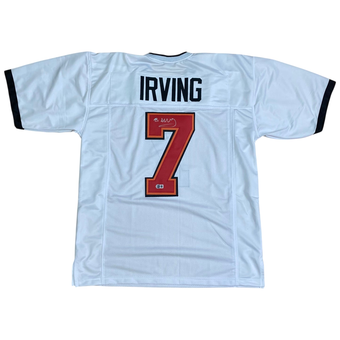 Bucky Irving signed white #7 stitched jersey