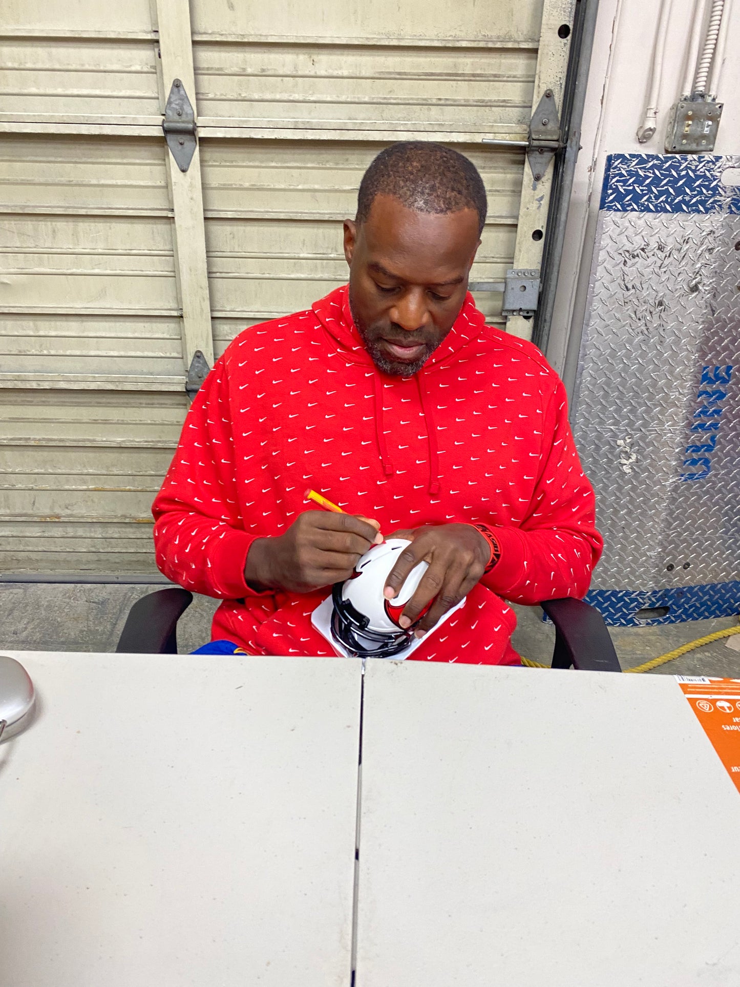 Simeon Rice Signed Tampa Bay Buccaneers Lunar Eclipse Alternate Mini Helmet