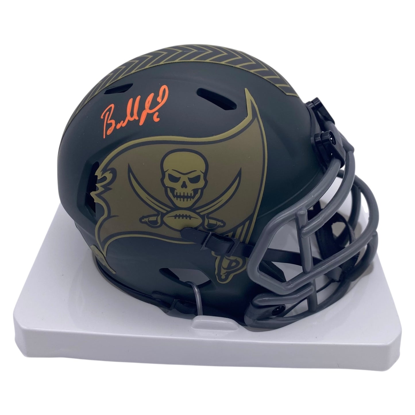 Baker Mayfield Signed Tampa Bay Buccaneers 2025 Salute To Service Alternate Speed Mini Helmet