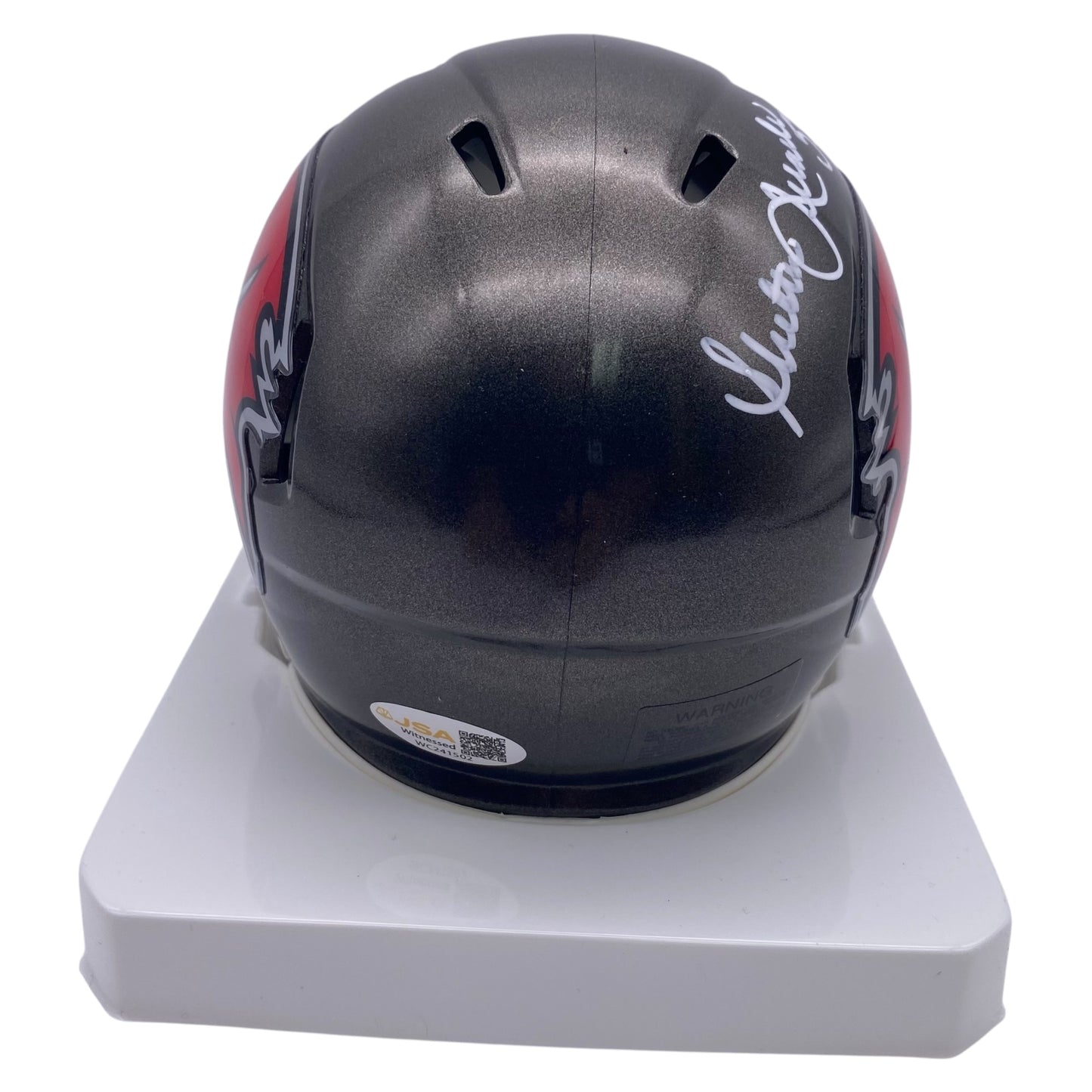 Shelton Quarles Signed Tampa Bay Buccaneers Mini Speed Football Helmet