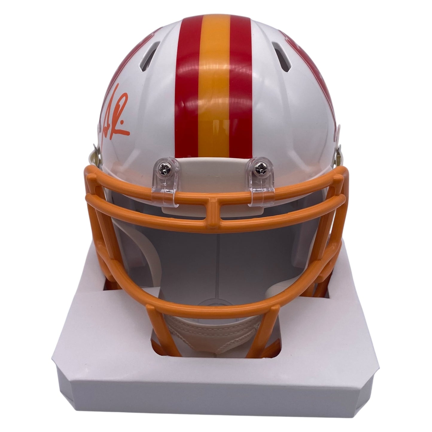 Simeon Rice Signed Tampa Bay Buccaneers Throwback 1976-1996 Speed Mini Helmet
