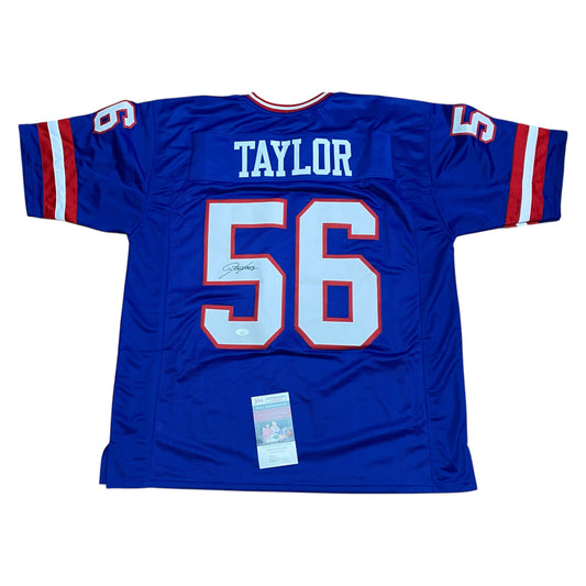 Lawrence Taylor Signed Blue #56 stitched jersey - New York Giants LB