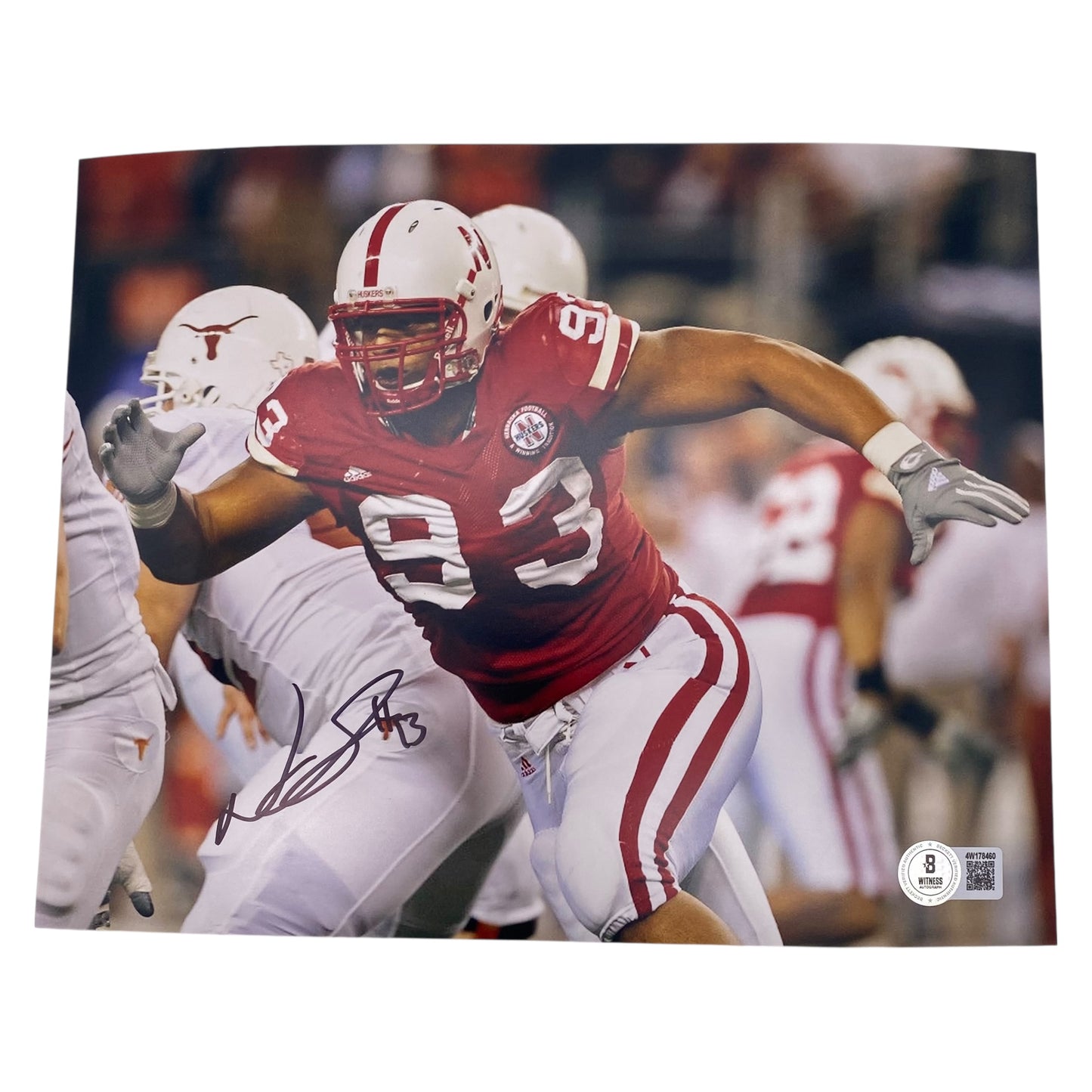 Ndamukong Suh Signed Nebraska Cornhuskers 8x10 Photo