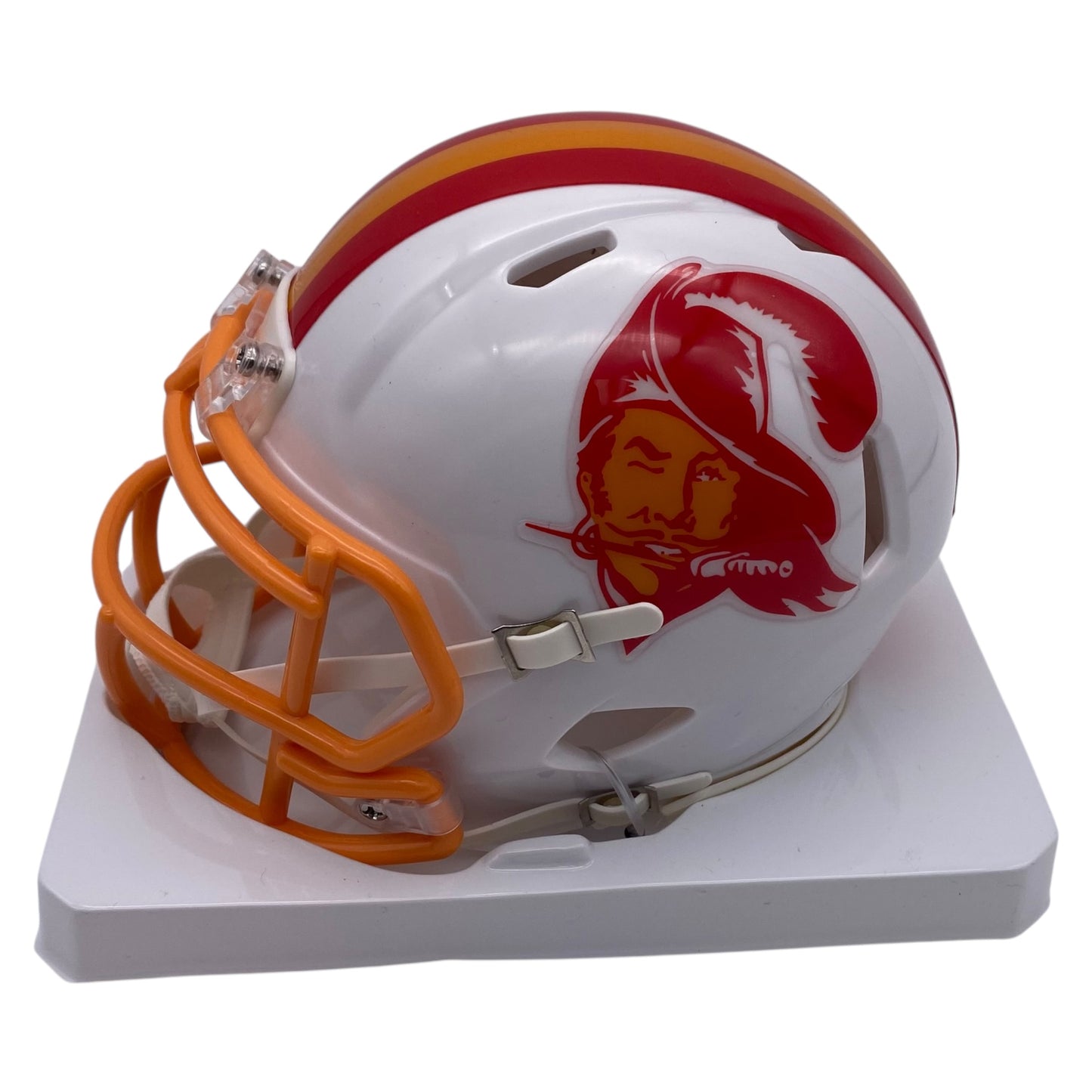 Ronde Barber Signed Tampa Bay Buccaneers Throwback Mini Speed Football Helmet