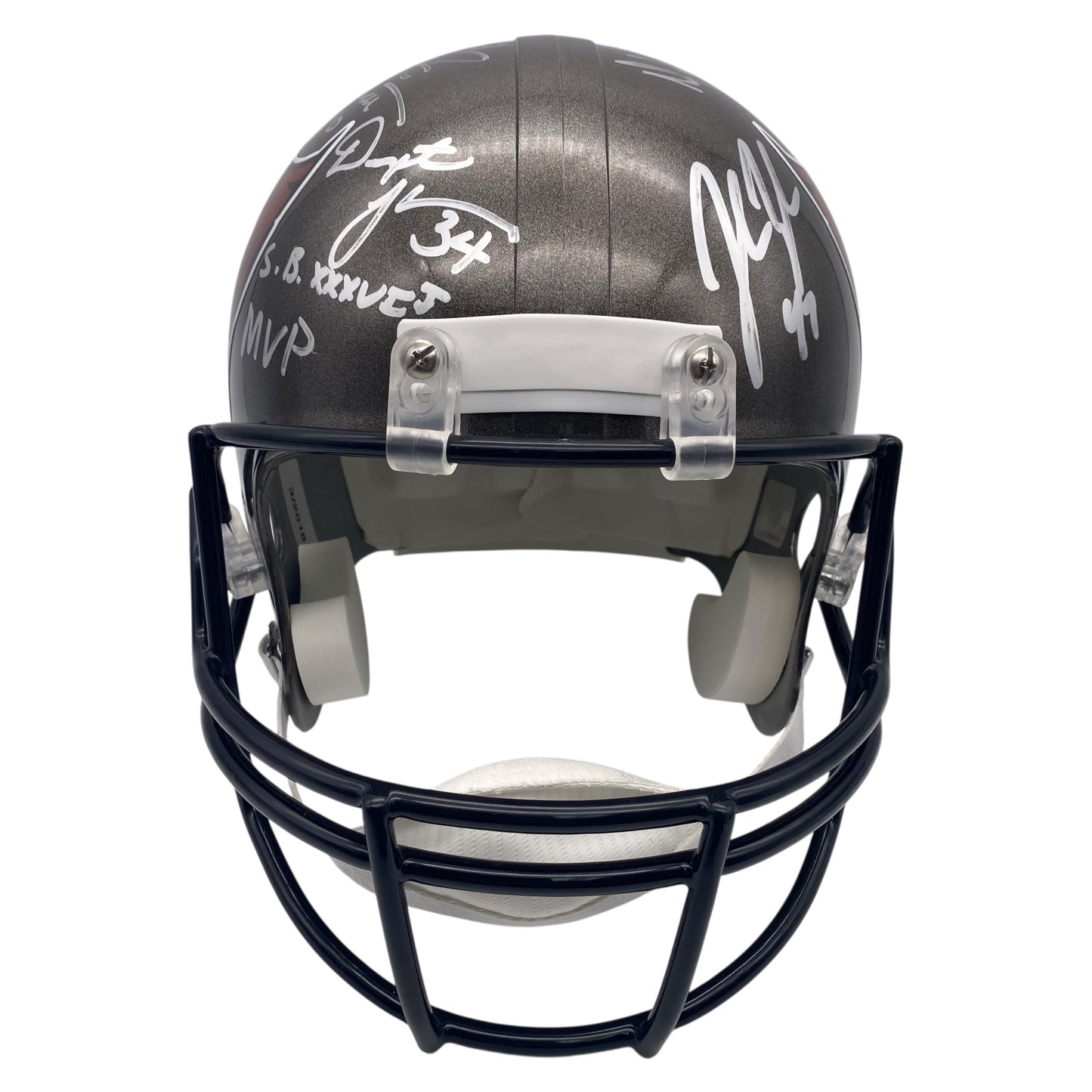 2002 Tampa Bay Buccaneers Full Size Deluxe Replica Super Bowl XXXVII Team Signed Helmet - 15 Autographs