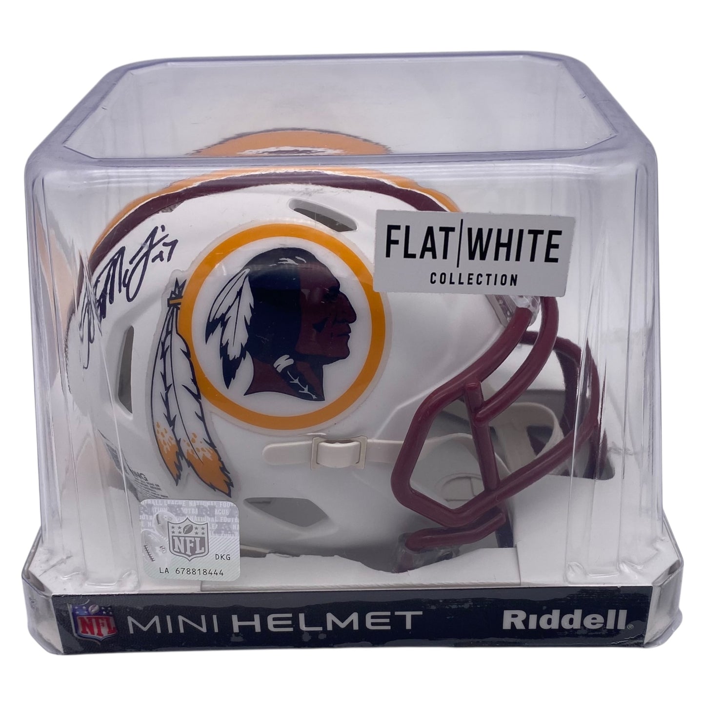 Terry McLaurin Signed Washington Redskins Commanders Flat White Alternate Mini Football Helmet