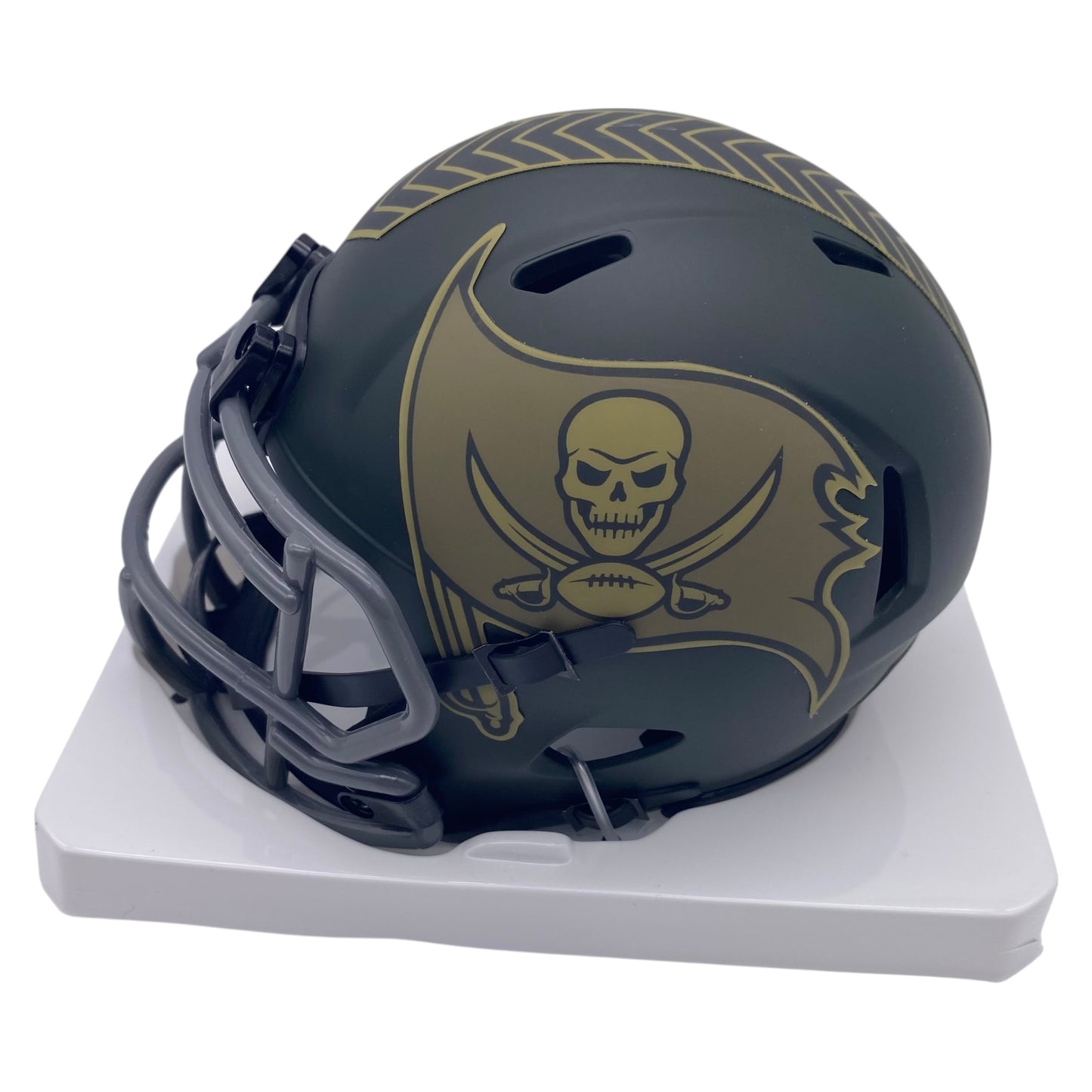 Baker Mayfield Signed Tampa Bay Buccaneers 2025 Salute To Service Alternate Speed Mini Helmet