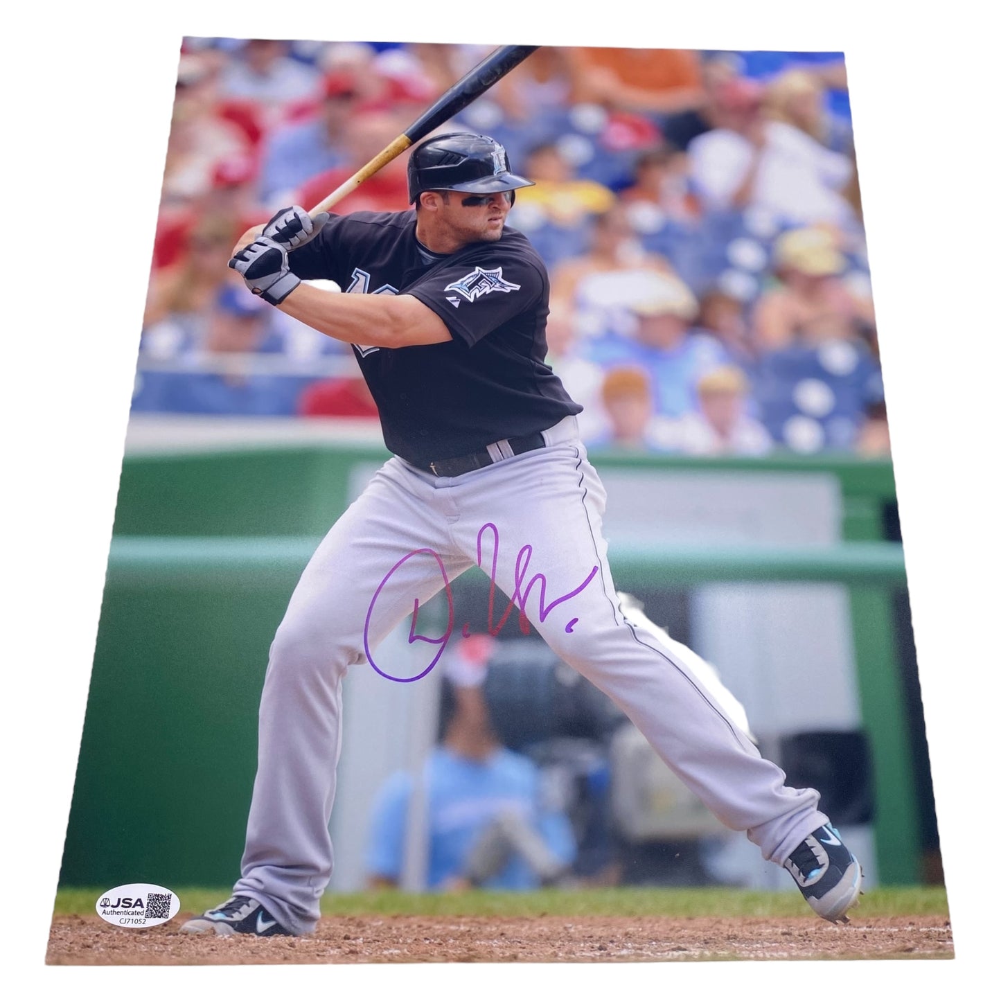 Dan Uggla Signed Florida Marlins 11x14 Photo