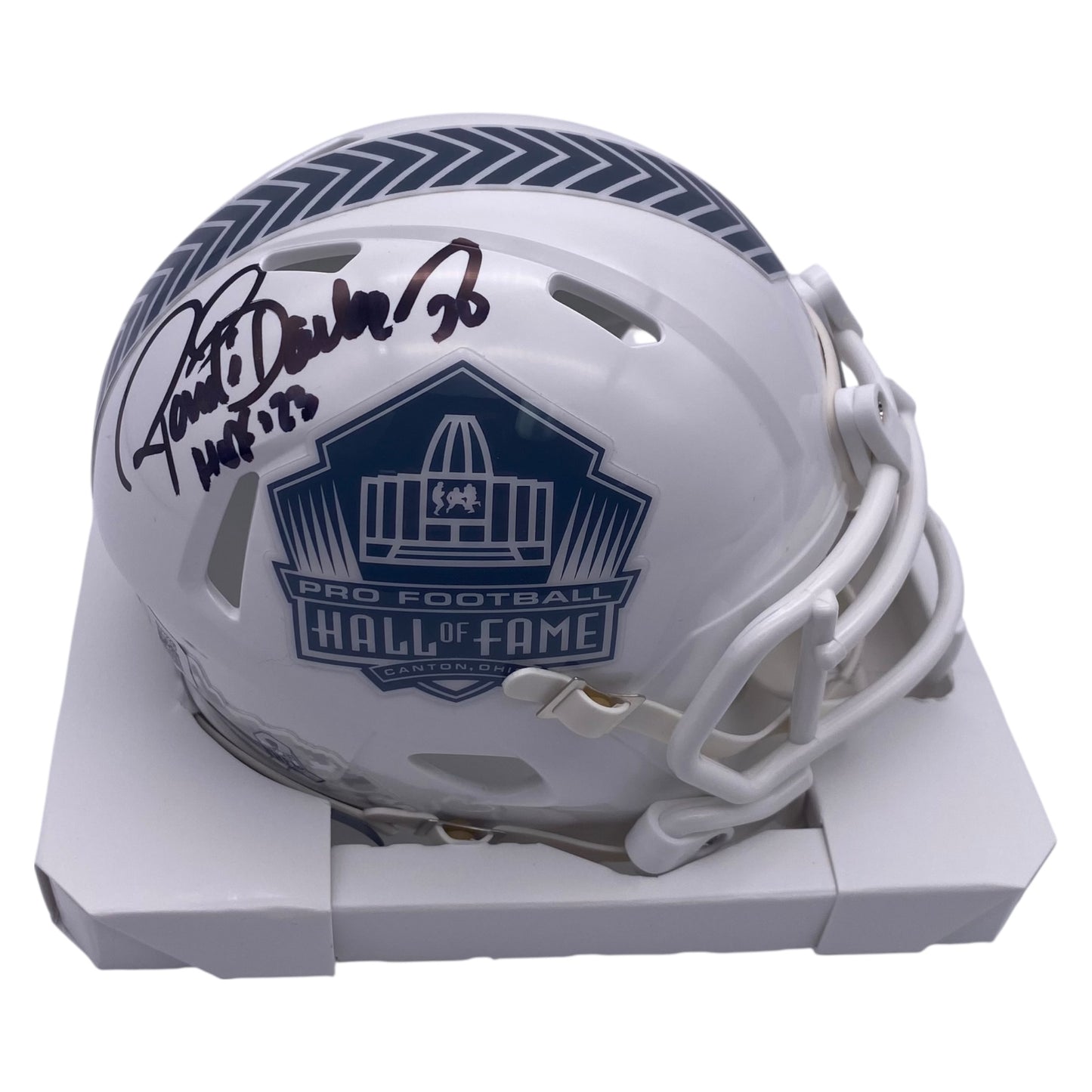 Ronde Barber Signed Tampa Bay Buccaneers Hall of Fame Salute To Service Alternate Speed Mini Helmet