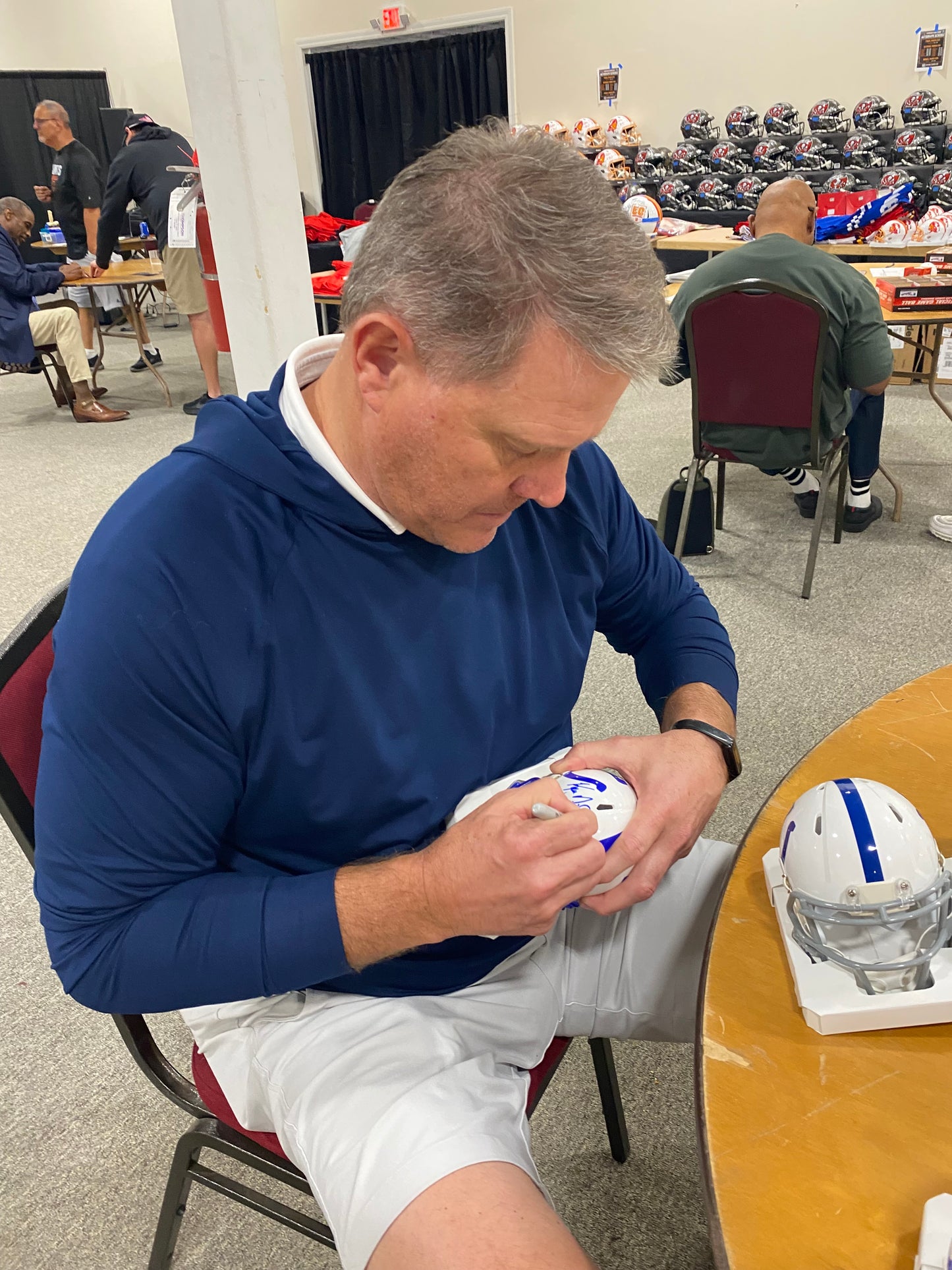 Ken Dilger Signed Indianapolis Colts Mini Speed Football Helmet