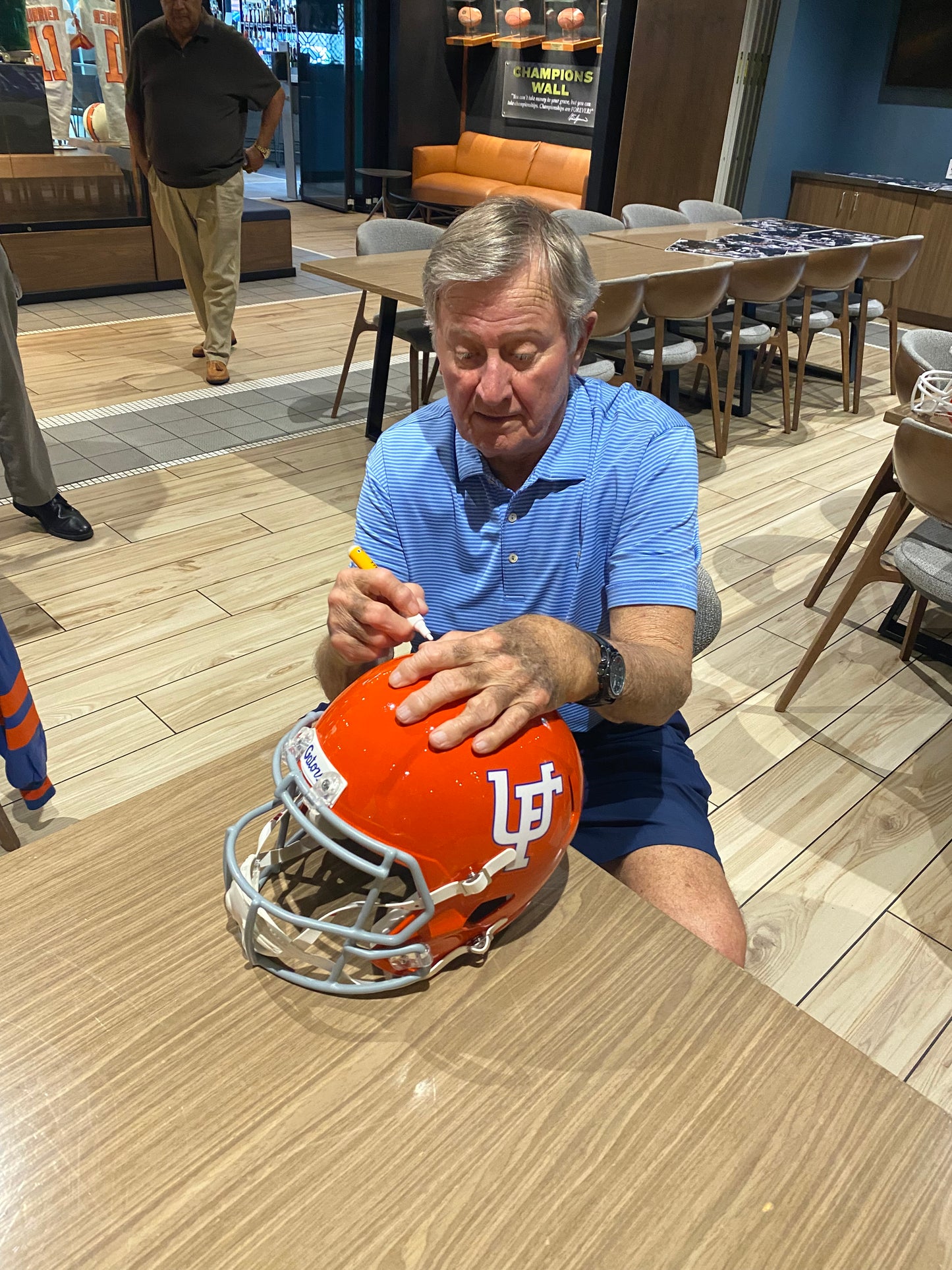 Steve Spurrier Signed Florida Gators Replica Full Size Speed Football Helmet