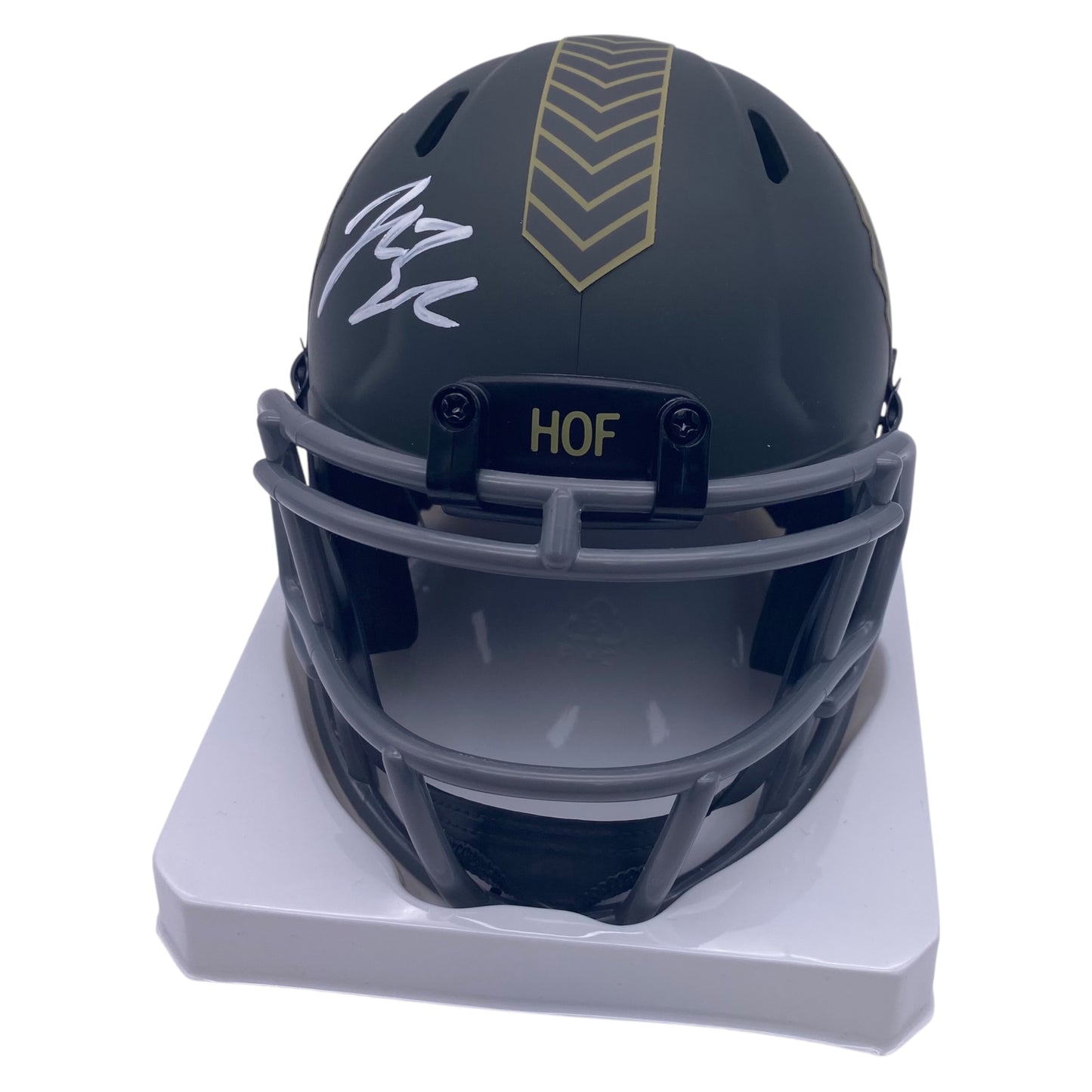 John Lynch Signed Tampa Bay Buccaneers Hall of Fame Salute To Service Alternate Speed Mini Helmet