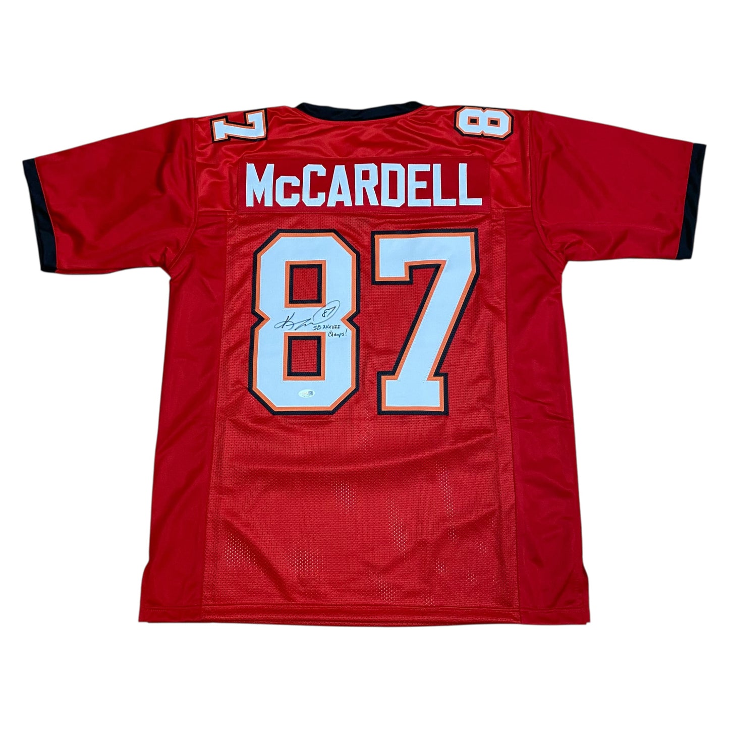Keenan McCardell Signed Red #87 Stitched Jersey - Tampa Bay Buccaneers WR