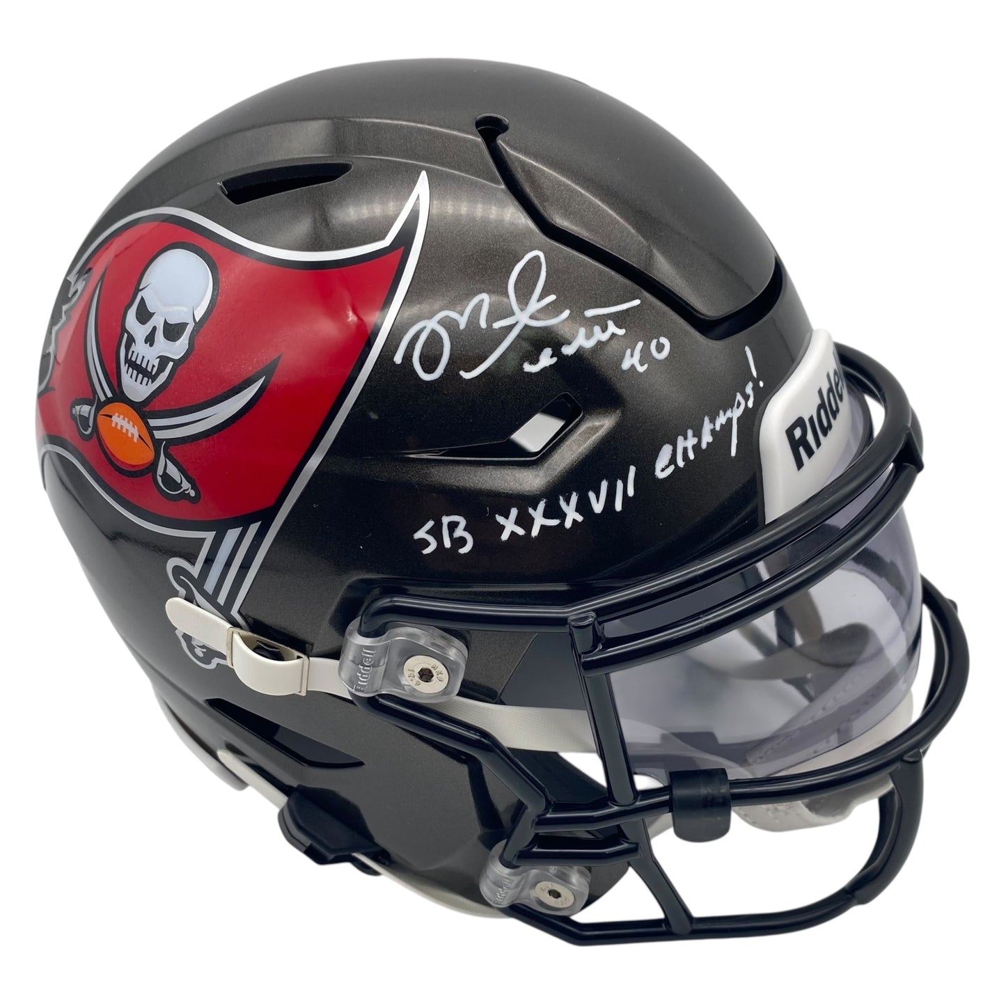Mike Alstott SB XXXVII Champs Signed Tampa Bay Buccaneers MIDI Mid Size SpeedFlex Helmet