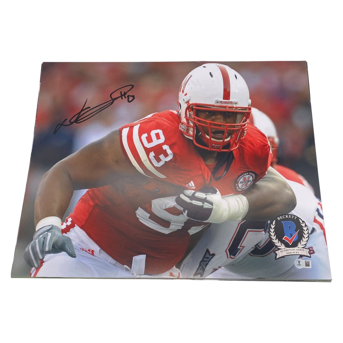 Ndamukong Suh Signed Nebraska Cornhuskers 16x20 Photo