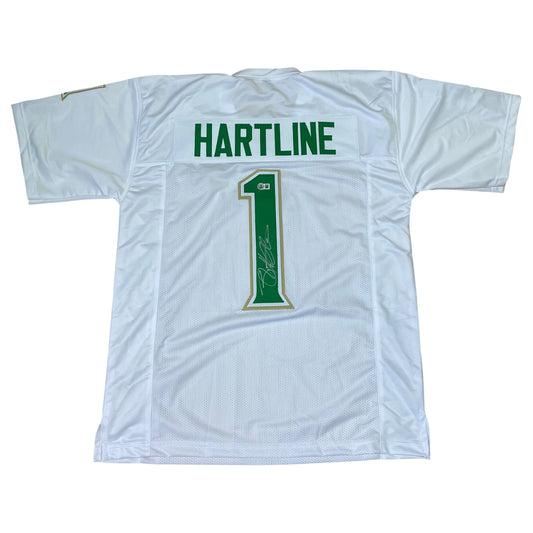 Brian Hartline Signed White #1 Jersey - South Florida USF Bulls Coach