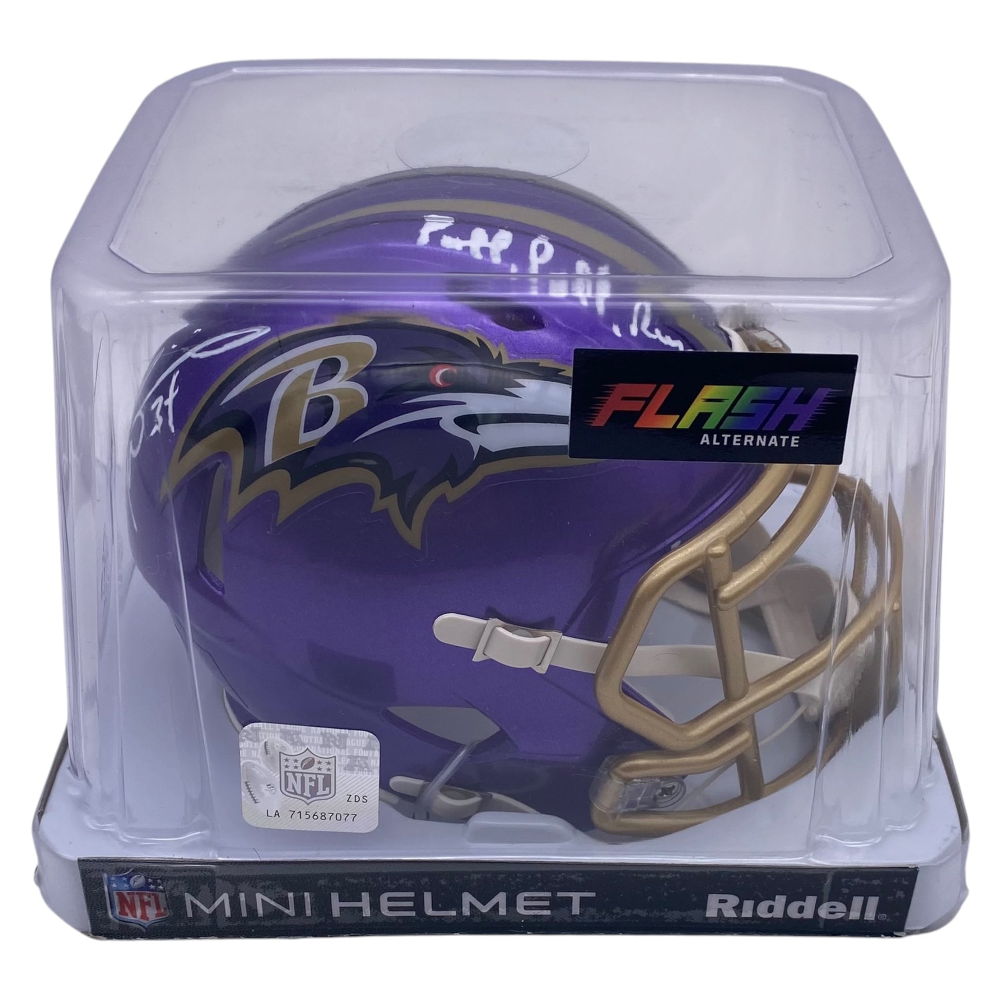 Ricky Williams Signed Baltimore Ravens Flash Alternate Mini Speed Foot – VIP Memorabilia