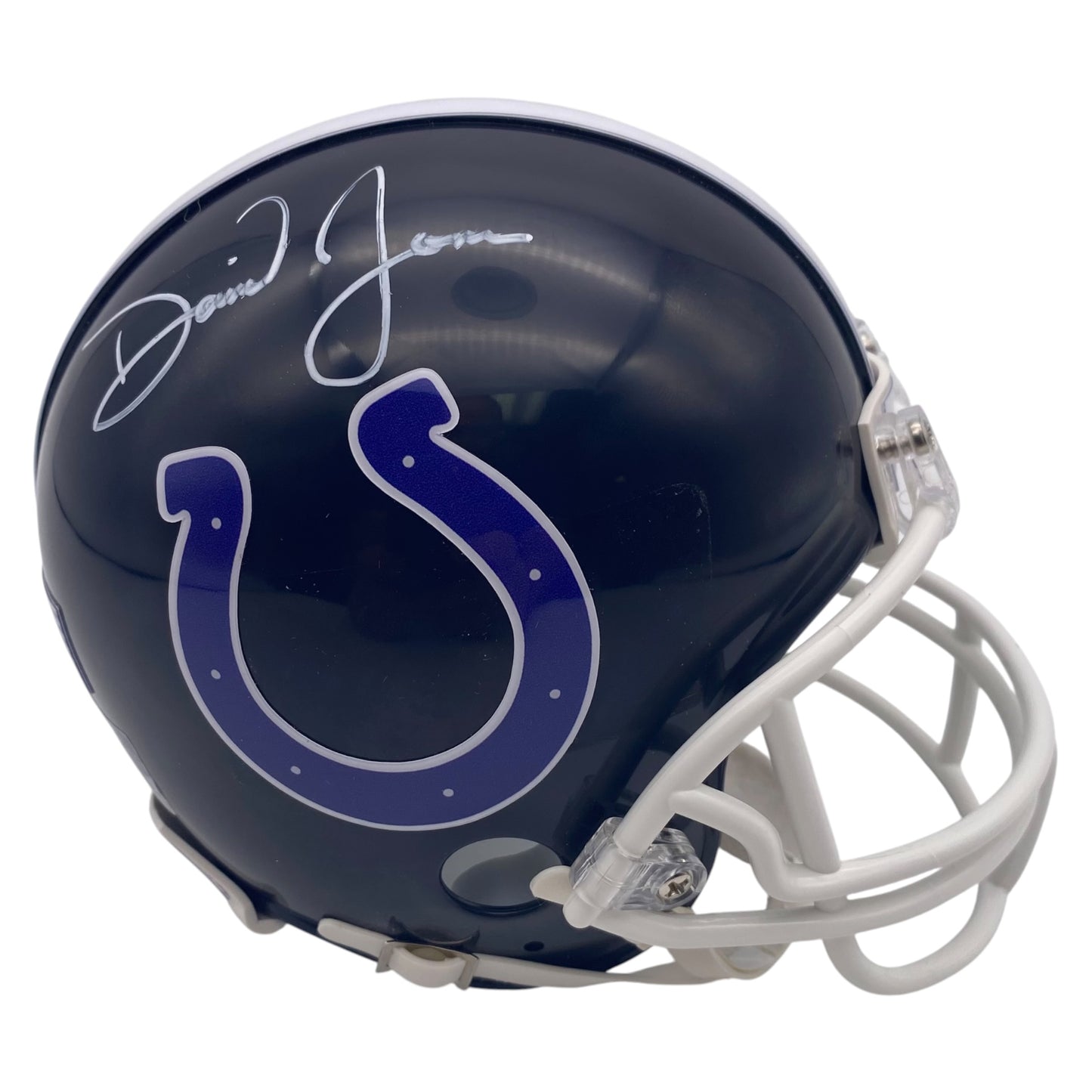 Daniel Jones Signed Indianapolis Colts Alternate Mini Helmet
