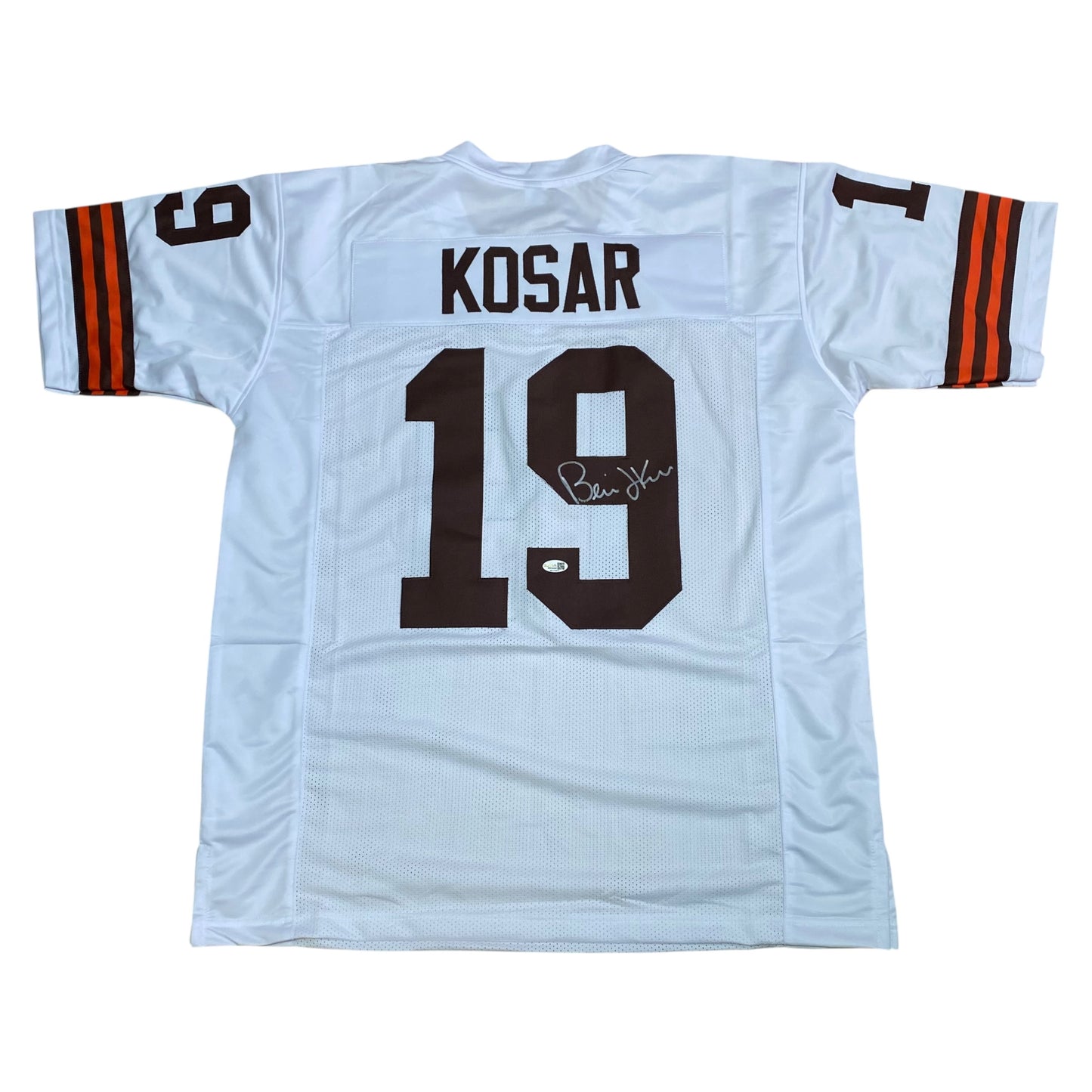 Bernie Kosar signed White #19 Stitched Jersey - Cleveland Browns QB