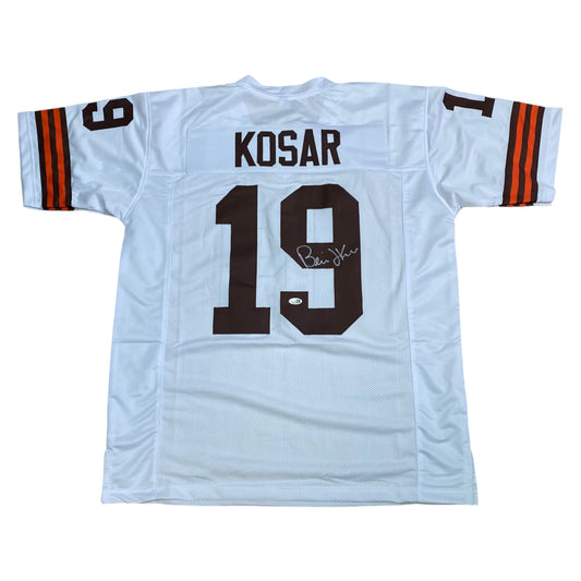 Bernie Kosar signed White #19 Stitched Jersey - Cleveland Browns QB