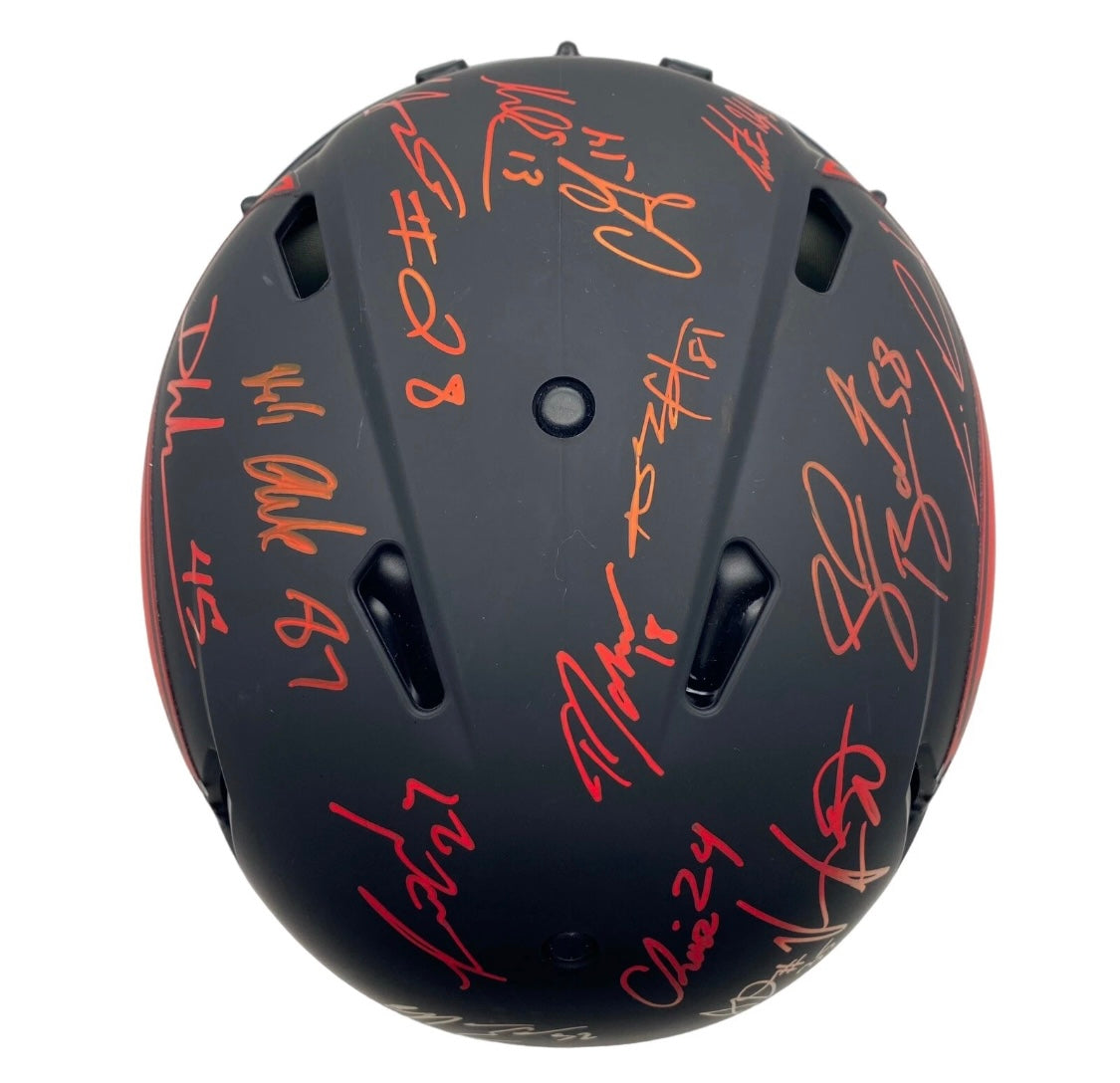 Super Bowl LV Team Signed Tampa Bay Buccaneers Eclipse Alternate Speed Full Size Authentic Helmet