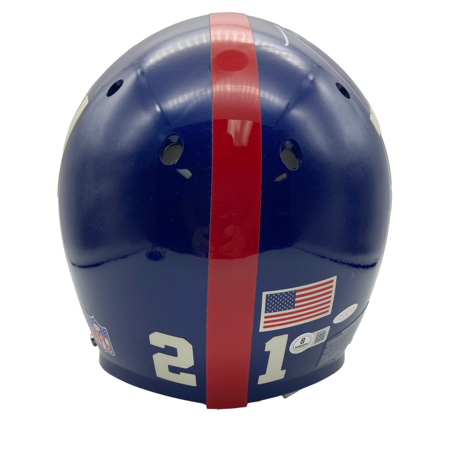 Tiki Barber Signed New York Giants Full Size Authentic On Field Game Issue Style Helmet