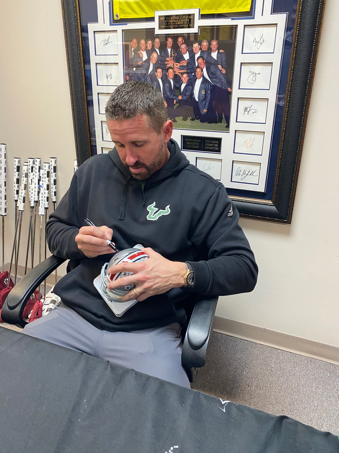 Brian Hartline Signed Ohio State Buckeyes Speed Mini Helmet