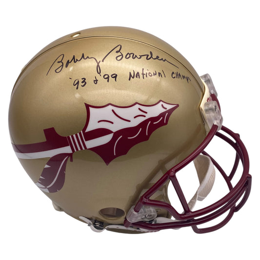 Coach Bobby Bowden 1993 1999 National Champs Signed Florida State Seminoles Full Size Authentic Football Helmet