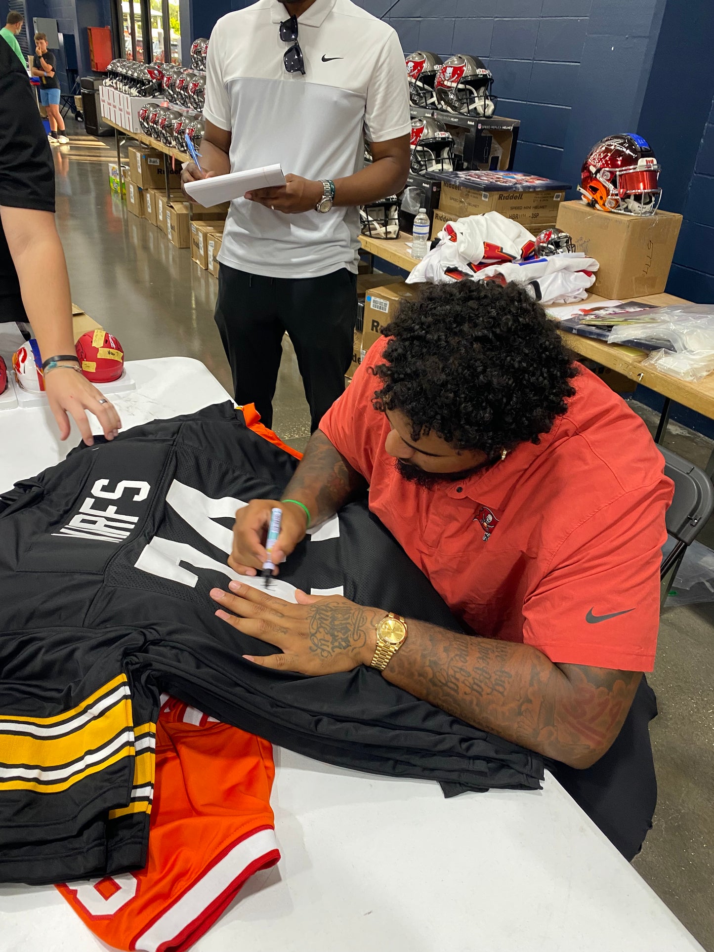 Tristan Wirfs Signed #74 Stitched Jersey Iowa Hawkeyes Style Black