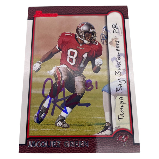 Jacquez Green Signed Tampa Bay Bucs Trading Card
