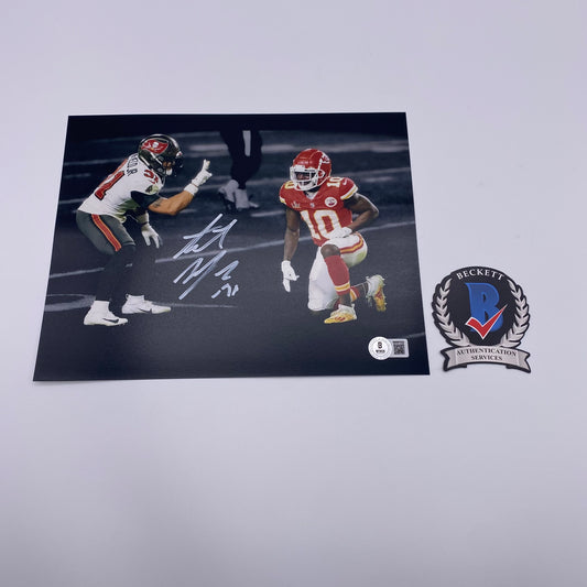 Antoine Winfield Jr Deuces Signed Tampa Bay Buccaneers 8x10 Photo