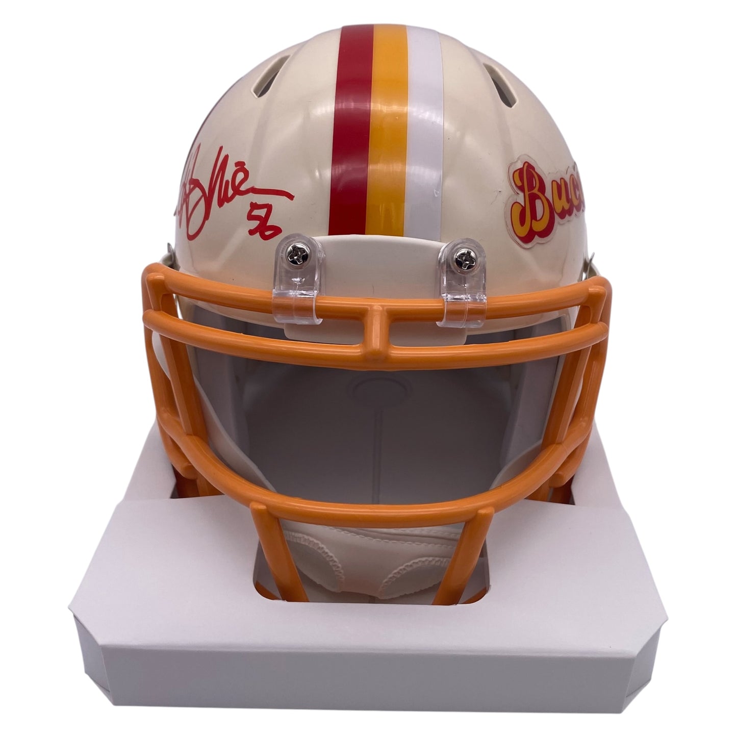 Hardy Nickerson Signed Tampa Bay Buccaneers Retro Alternate Mini Speed Football Helmet