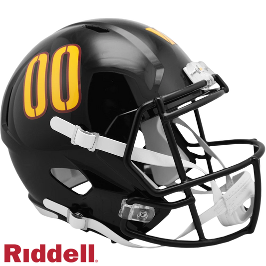 Jacory Croskey-Merritt Signed Washington Commanders Black Alternate Speed Replica Helmet