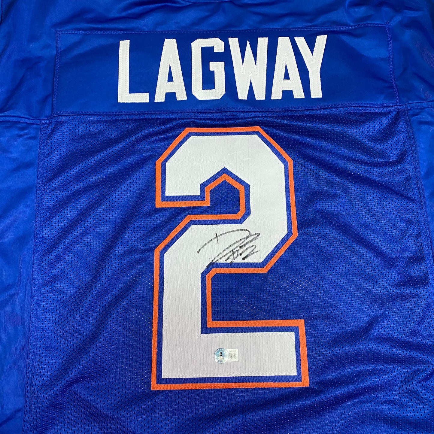 DJ Lagway Signed #2 Stitched Jersey Florida Gators Style Blue