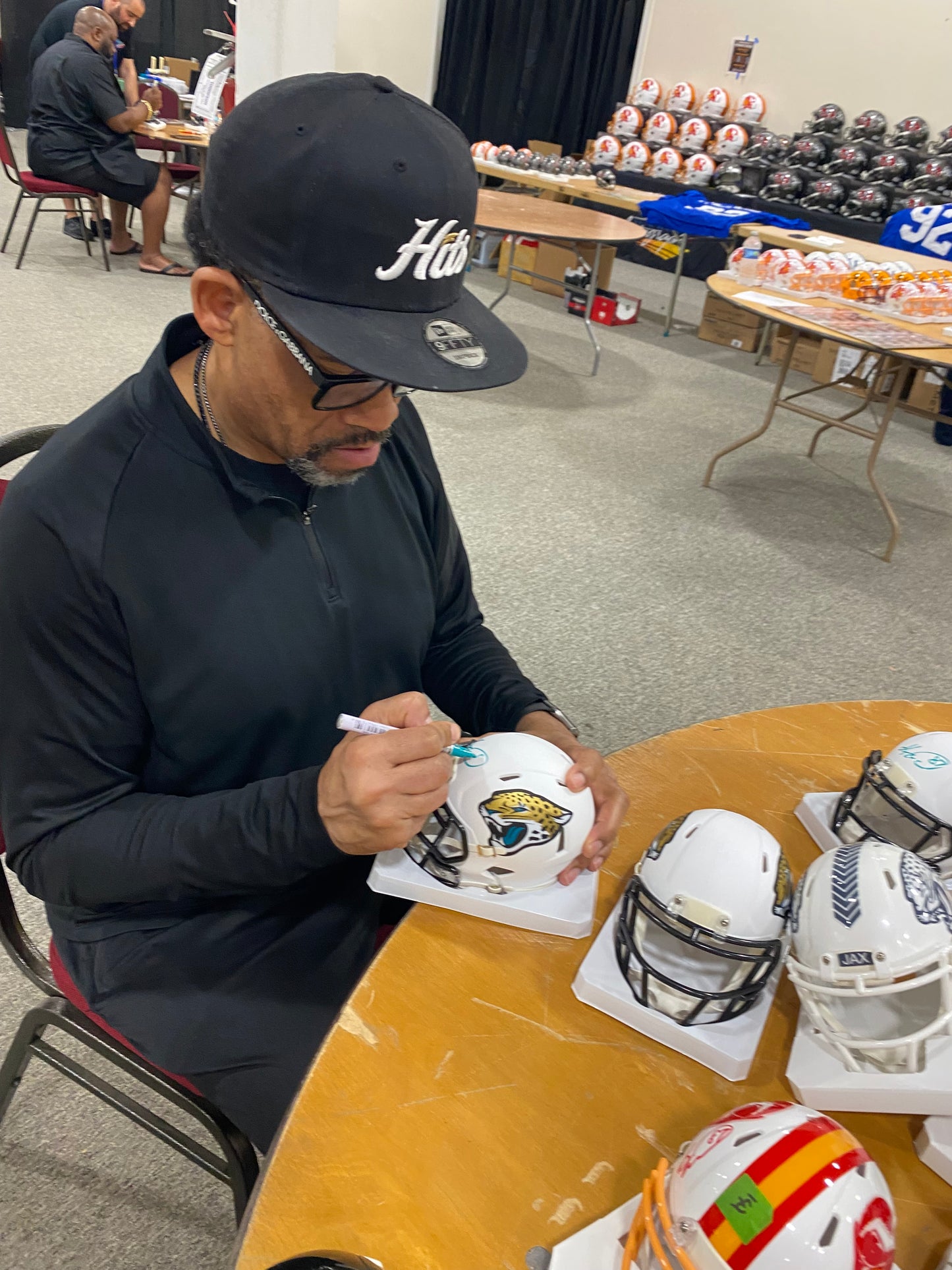 Keenan McCardell Signed Jacksonville Jaguars White Alternate Mini Speed Football Helmet