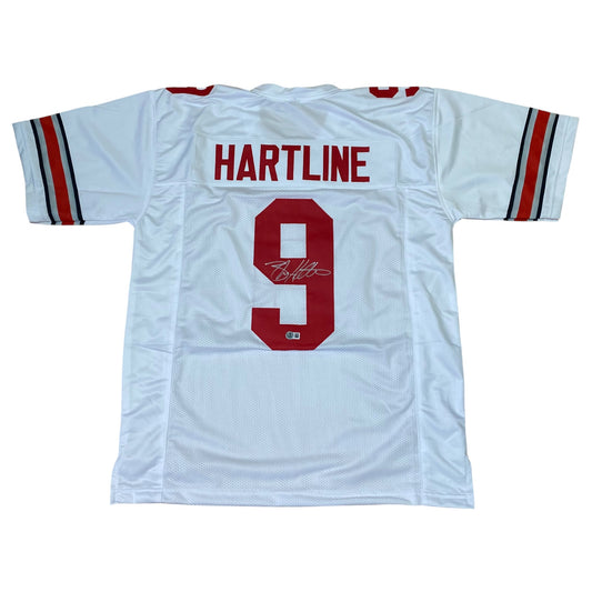 Brian Hartline Signed White #9 Jersey - Ohio State Buckeyes Receiver