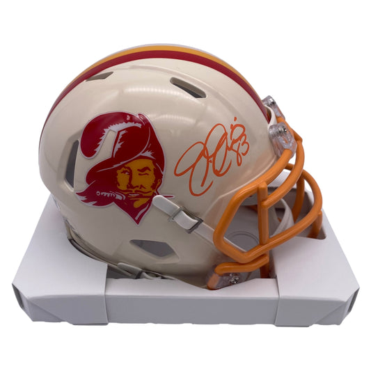 Joe Jurevicius Signed Tampa Bay Buccaneers Retro Alternate Mini Helmet