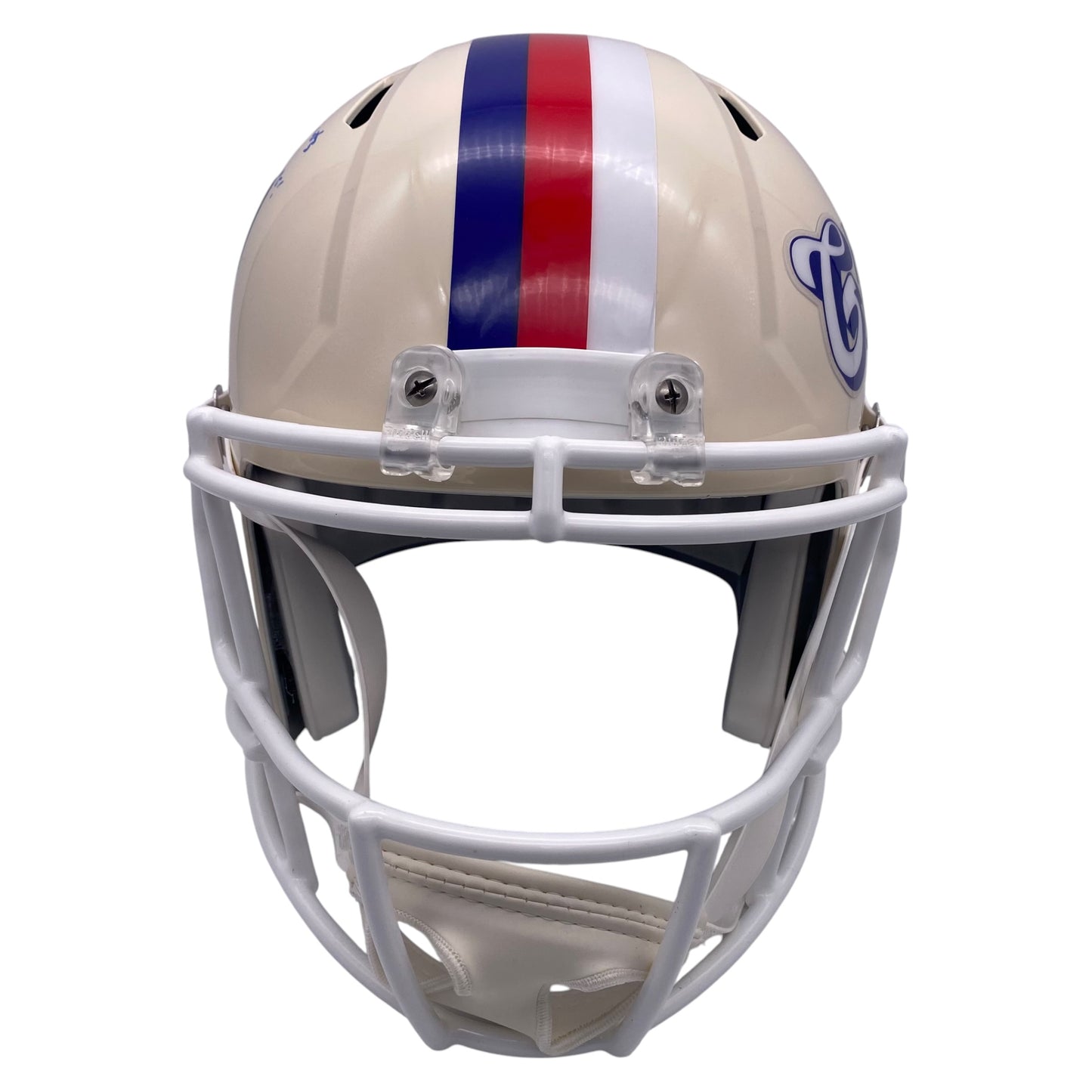 Mark Bavaro Signed New York Giants Retro Alternate Full Size Speed Football Helmet