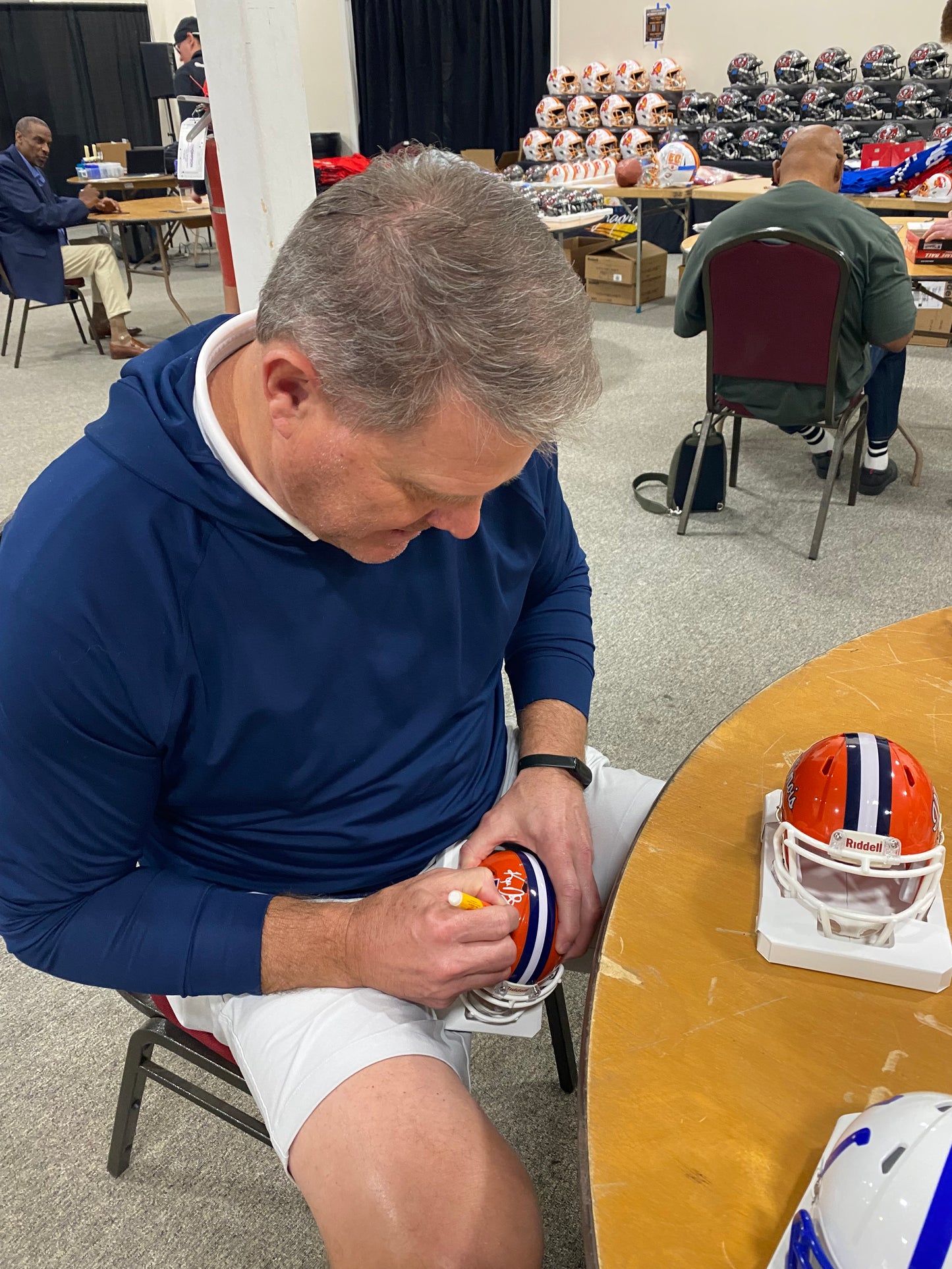 Ken Dilger Signed Illinois Fighting Illini Mini Speed Football Helmet