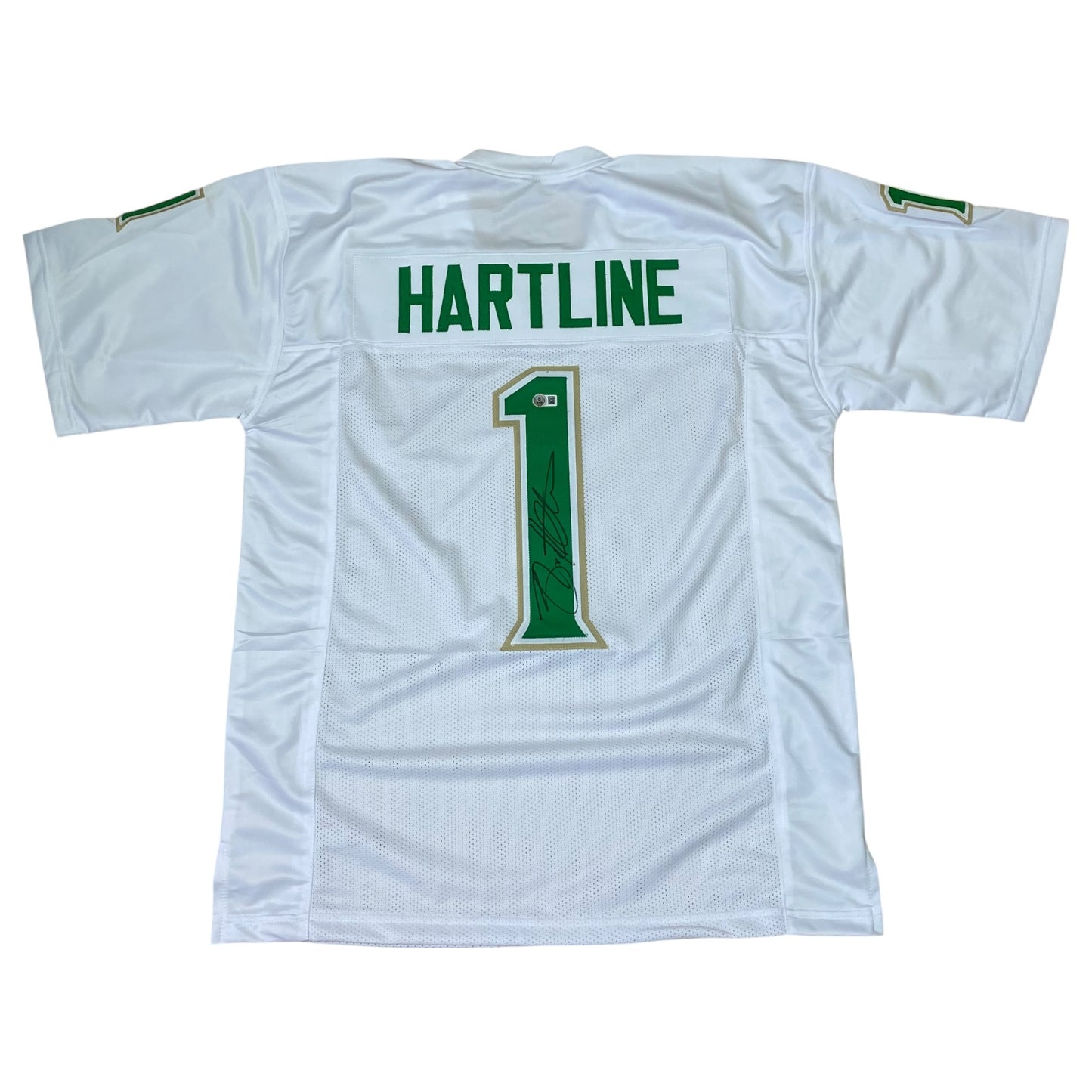 Brian Hartline Signed White #1 Jersey - South Florida USF Bulls Coach