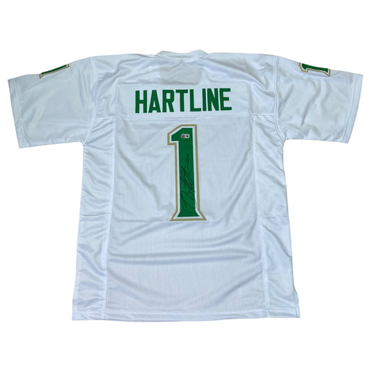 Brian Hartline Signed White #1 Jersey - South Florida USF Bulls Coach