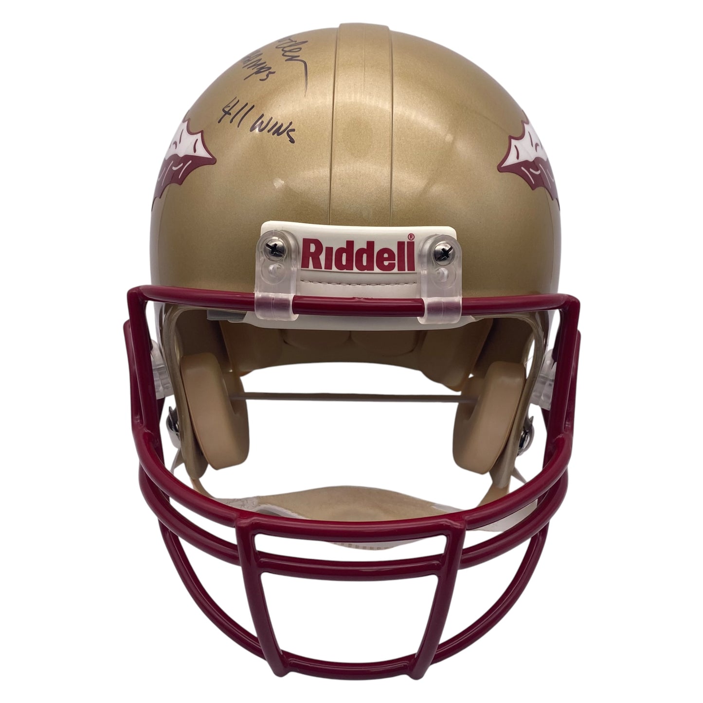 Coach Bobby Bowden Career Achievements Signed Florida State Seminoles Full Size Authentic Football Helmet