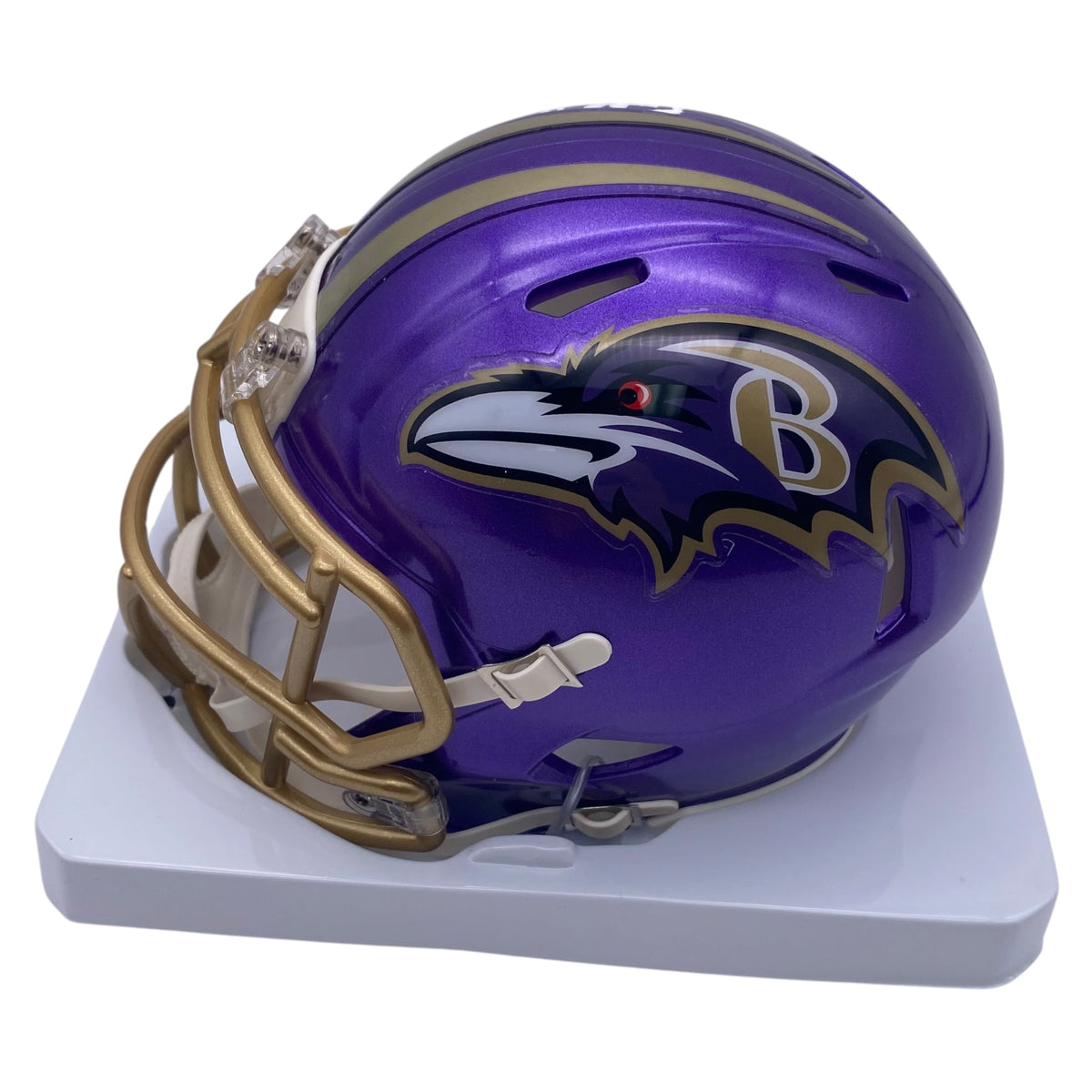 Ricky Williams Signed Baltimore Ravens Flash Alternate Mini Speed Foot ...